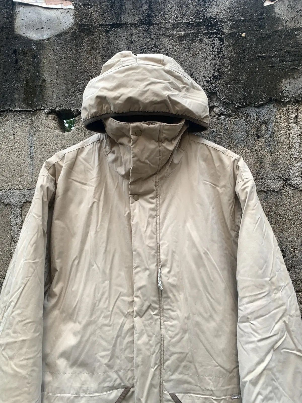 Stussy Vintage 90s Stussy Technical Utility Shell Jacket Beige Size US M / EU 48-50 / 2 - 4 Thumbnail