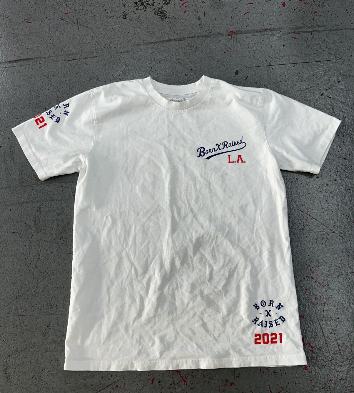 Born X Raised Born x Raised Los Angeles Dodgers T Shirt 2021 Size Medium Size US M / EU 48-50 / 2 - 3 Thumbnail