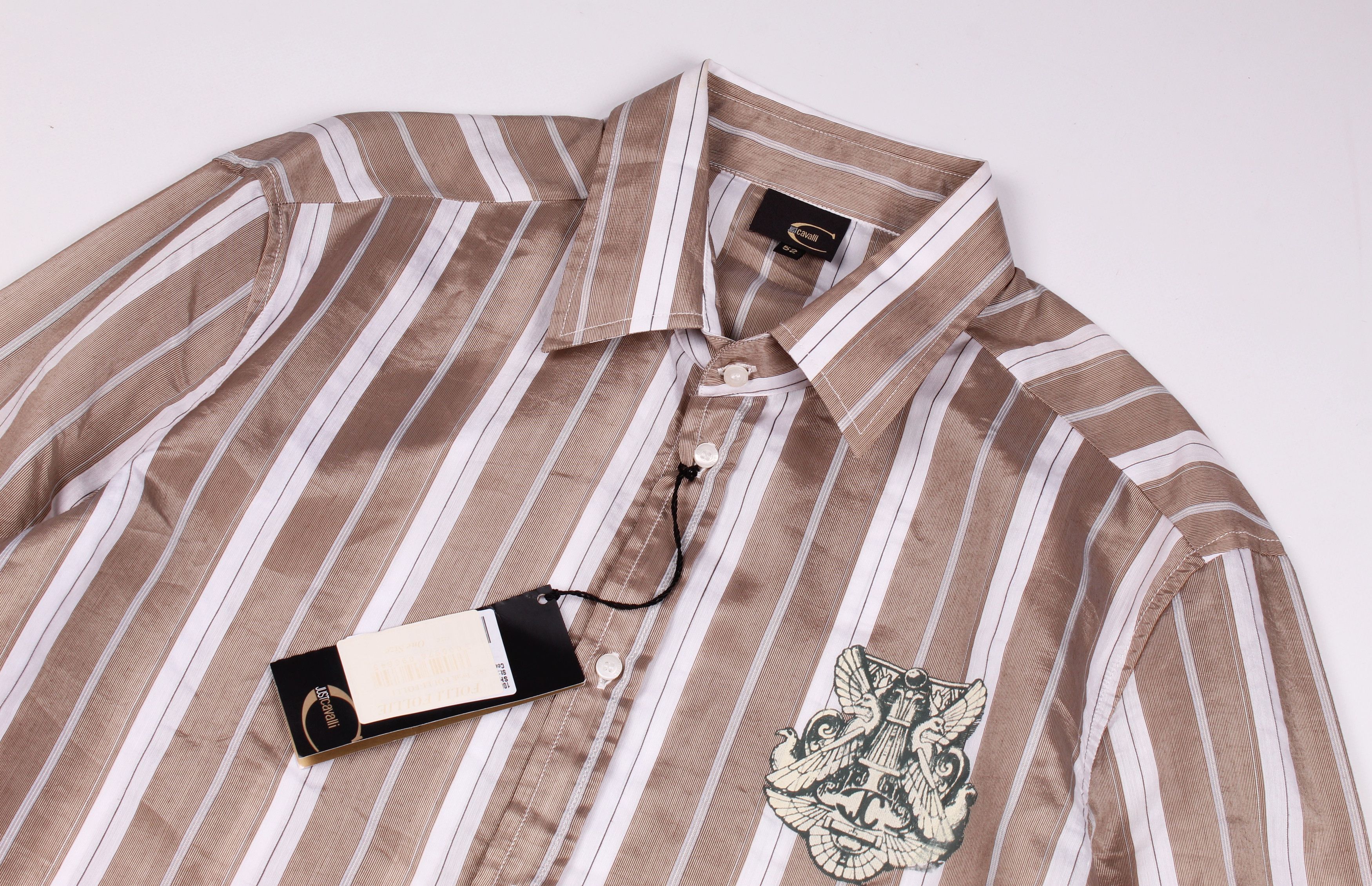 Just Cavalli Vintage Just Cavalli Striped Long Sleeve Shirt Size US L / EU 52-54 / 3 - 2 Thumbnail