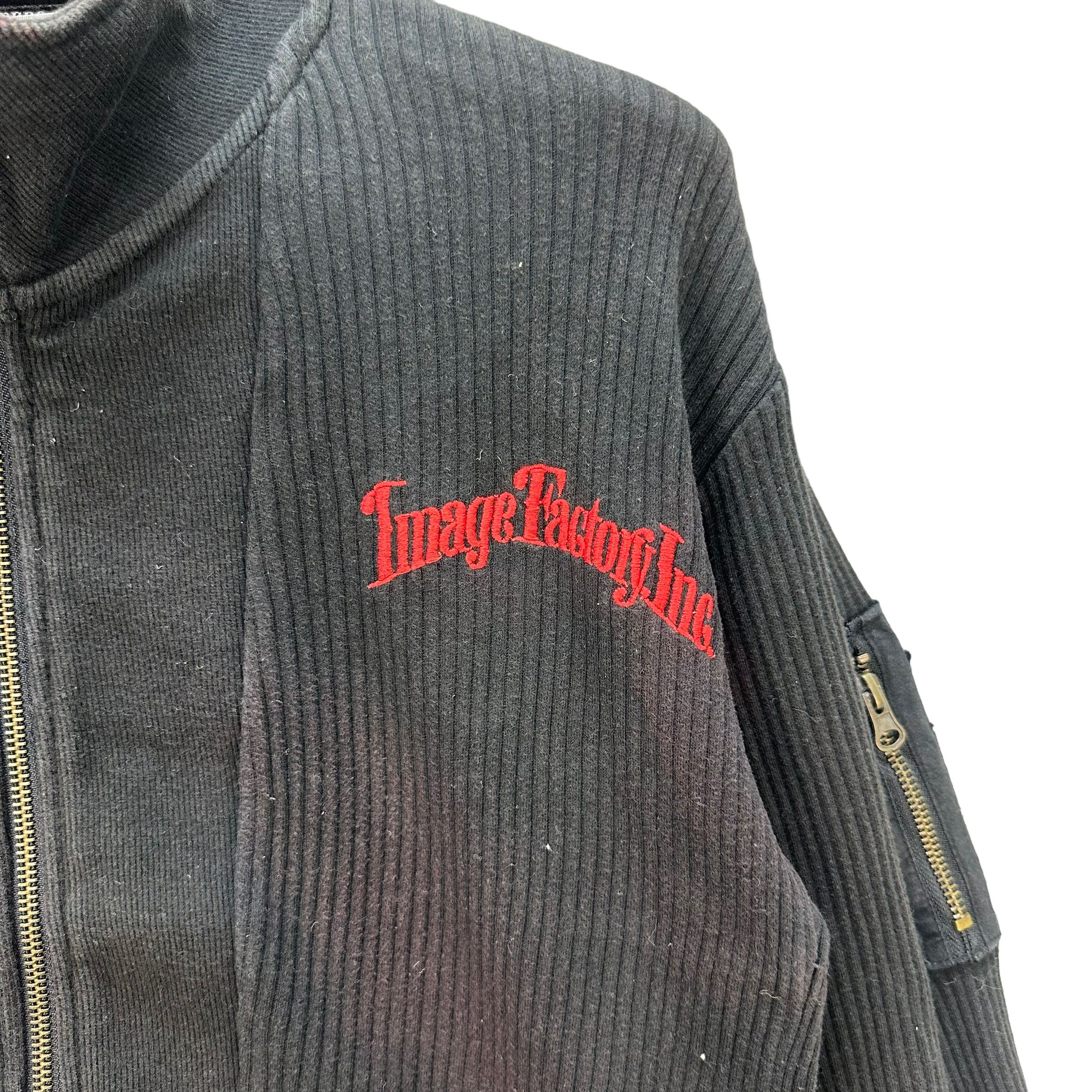 Japanese Brand REAL MASTER MOTORCYCLE BIG LOGO SWEATER JACKET #7933-191 Size US L / EU 52-54 / 3 - 6 Thumbnail