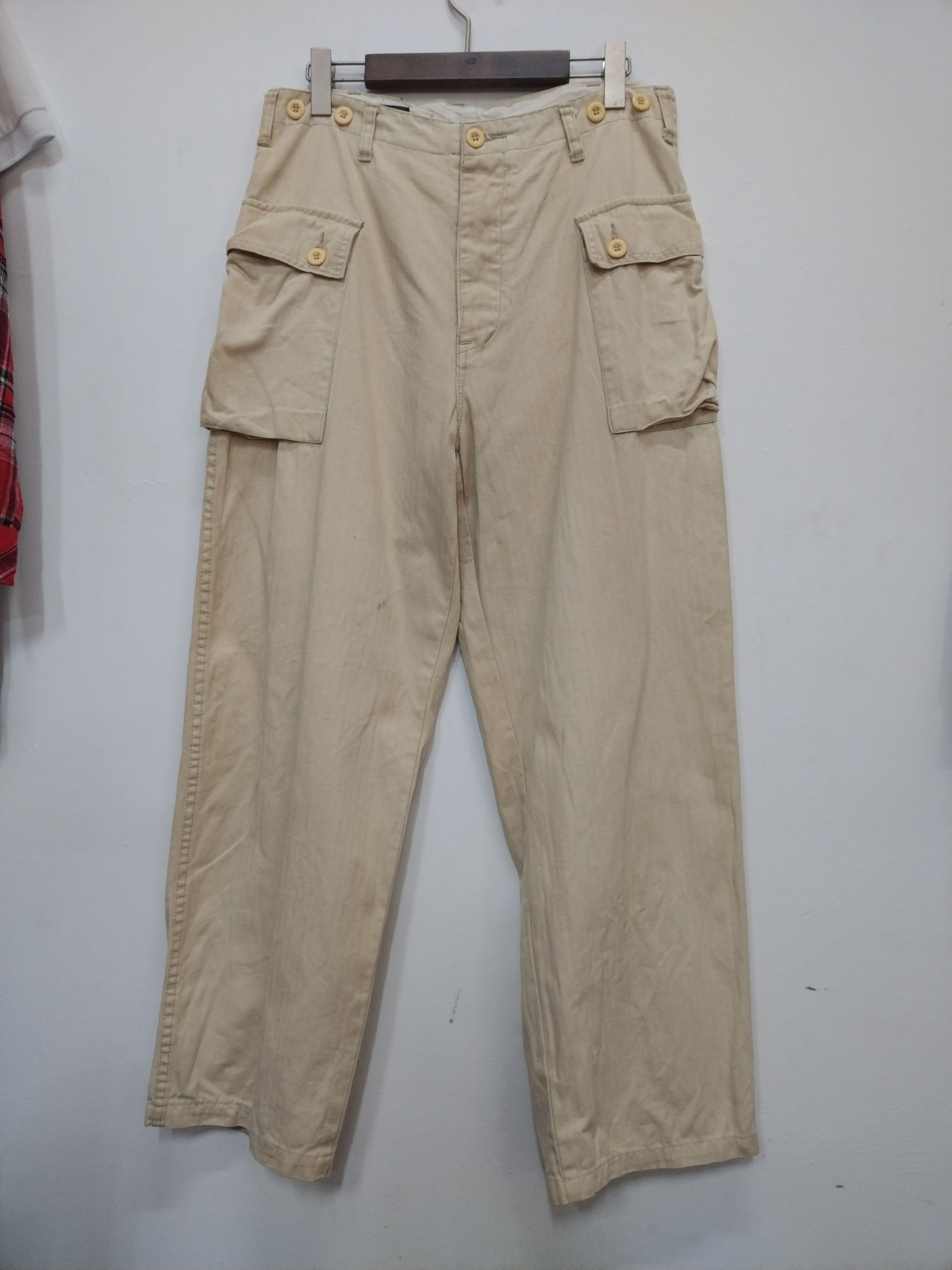 Japanese Brand Vtg harringbone cotton twill Monkey Pants Size US 32 / EU 48 - 5 Thumbnail