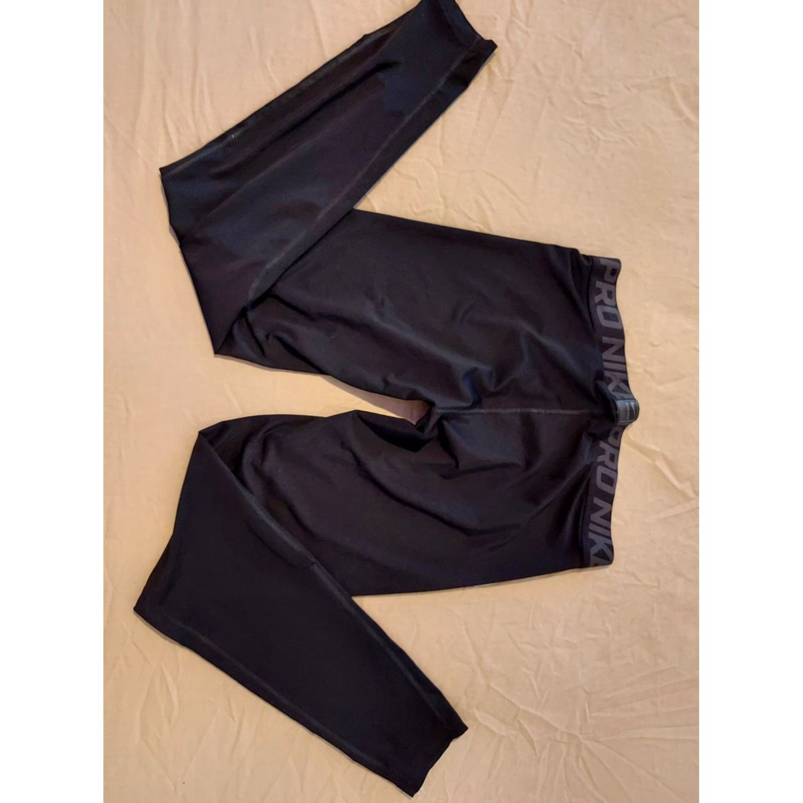 Nike Nike Pro Pants Mens L Black Athletic Sweatpants Gym & Training Regular Size Type Size US 33 - 2 Thumbnail