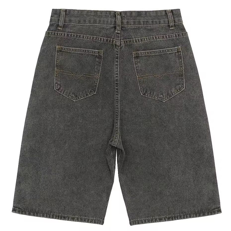 Jean Side Double Zip Denim Shorts Size US 29 - 3 Thumbnail