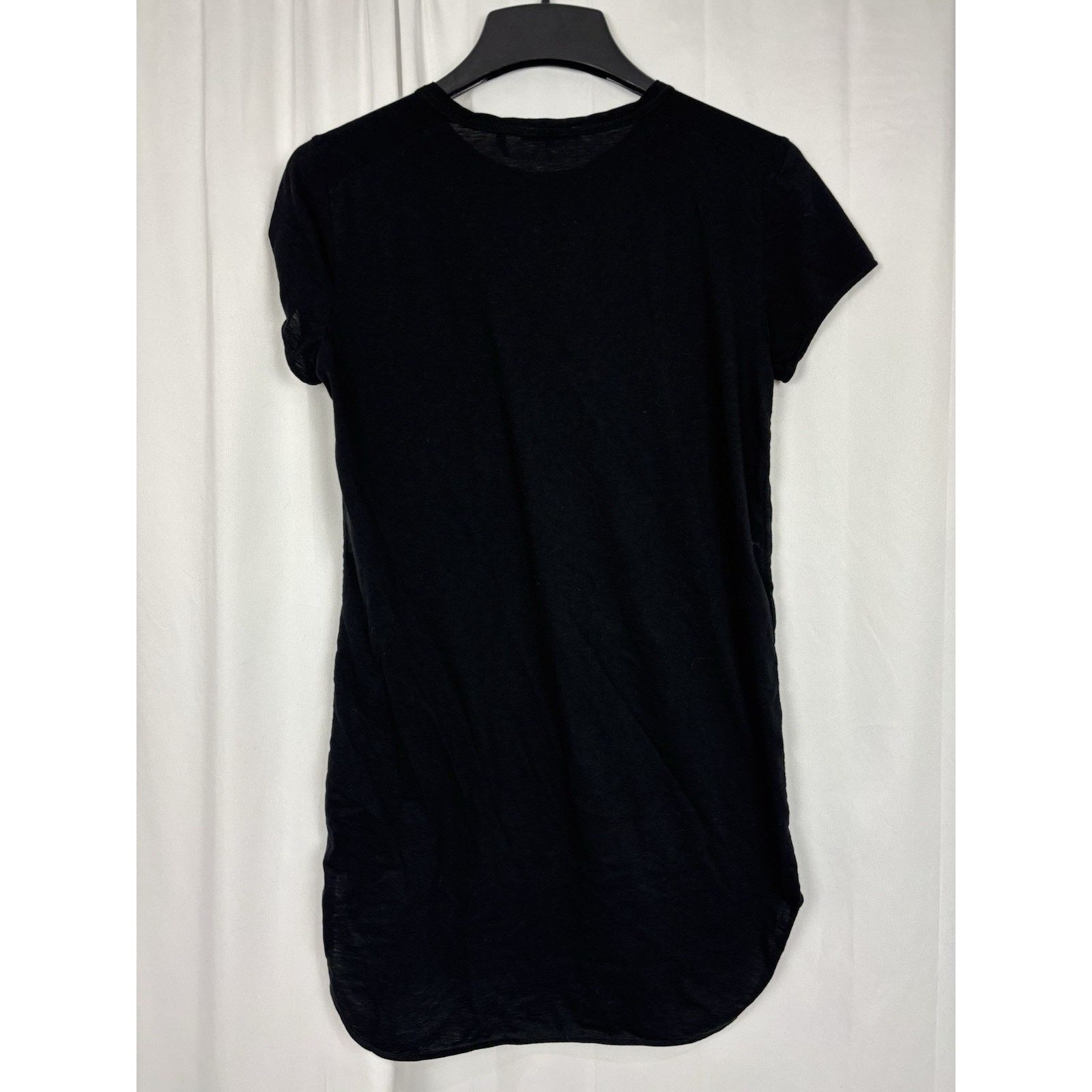 Helmut Lang Helmut Lang Womens S Cotton Cashmere T-Shirt Tunic Top Black Size S / US 4 / IT 40 - 2 Thumbnail