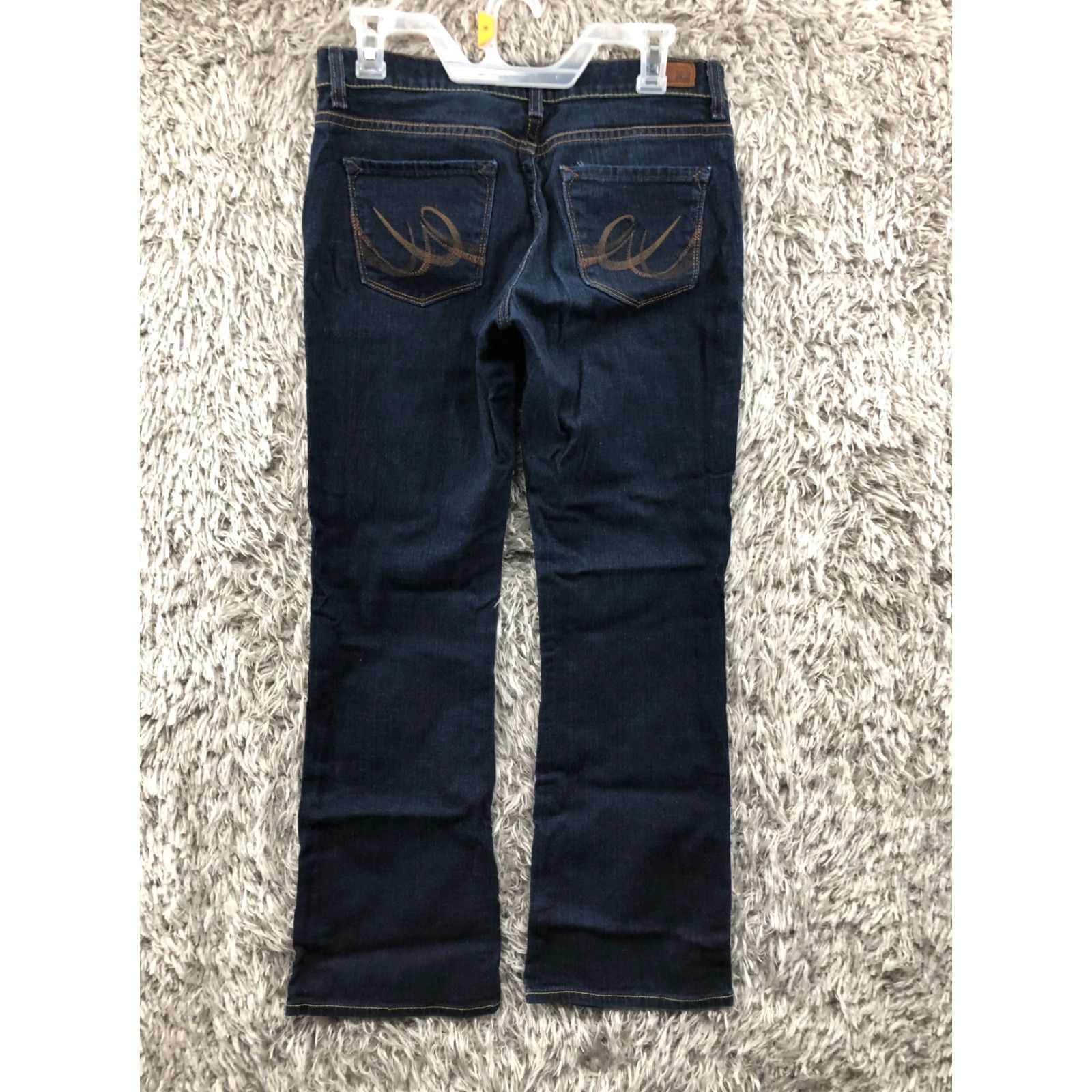 Denime X2 Jeans Main Point Womens Bootcut Size 6 Dark Wash Blue Denim Modern Classic American Size 28" / US 6 / IT 42 - 5 Thumbnail