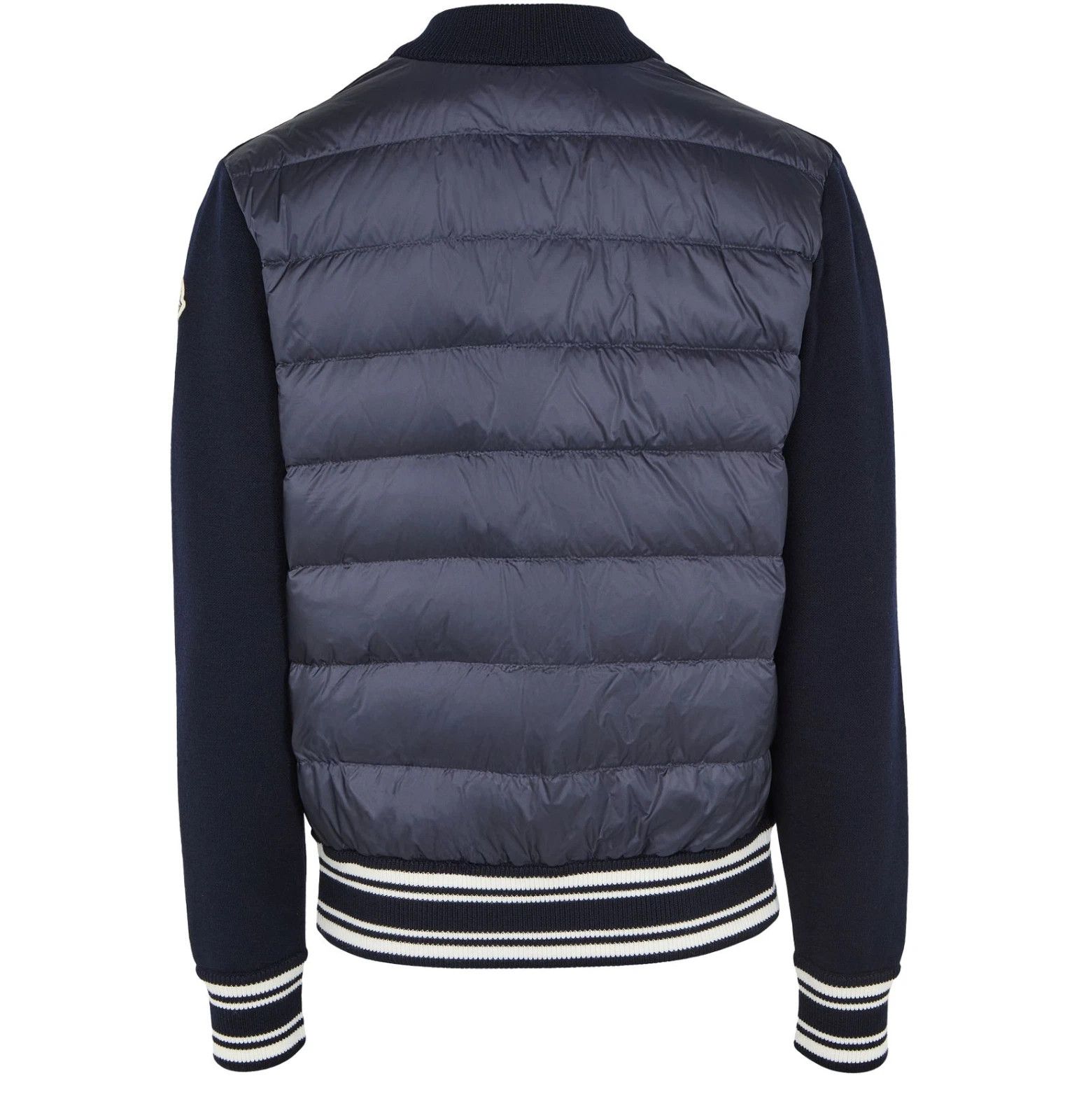 Moncler MONCLER Men's Blue Wool Down Cardigan New Size US XL / EU 56 / 4 - 2 Thumbnail