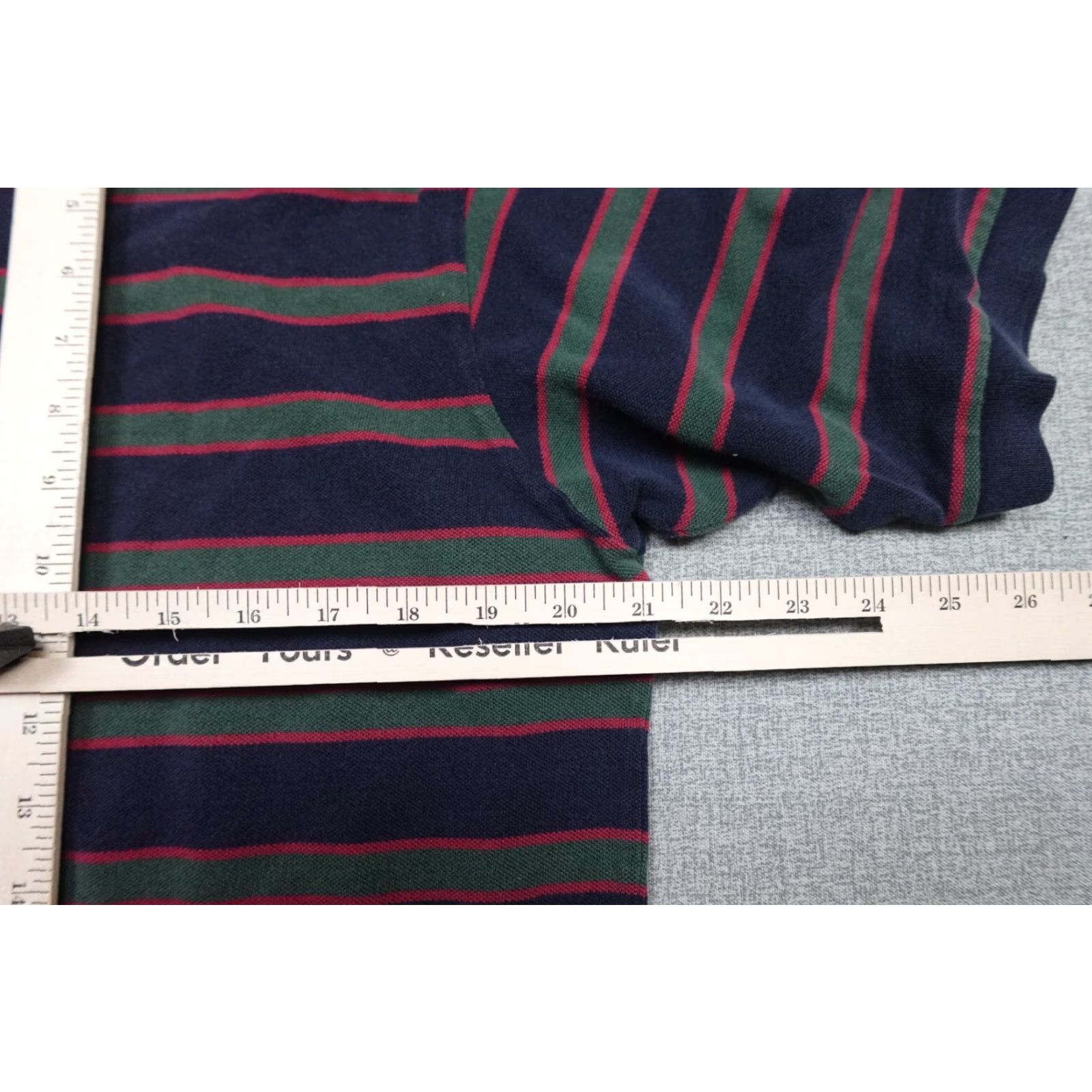 Ralph Lauren Ralph Lauren Polo Shirt Mens L Blue Striped 90s Preppy Golf Polo Ralph Lauren Polo Golf SS Size US L / EU 52-54 / 3 - 7 Thumbnail