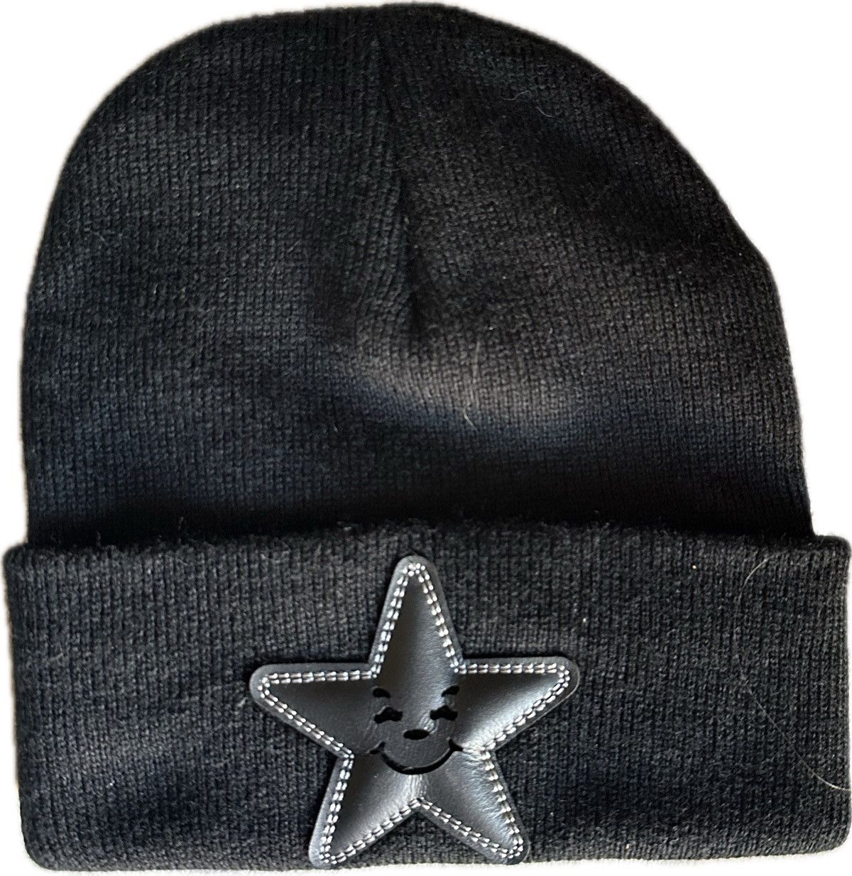 Asspizza Genuine Leather Patch Beanie Size ONE SIZE - 1 Thumbnail