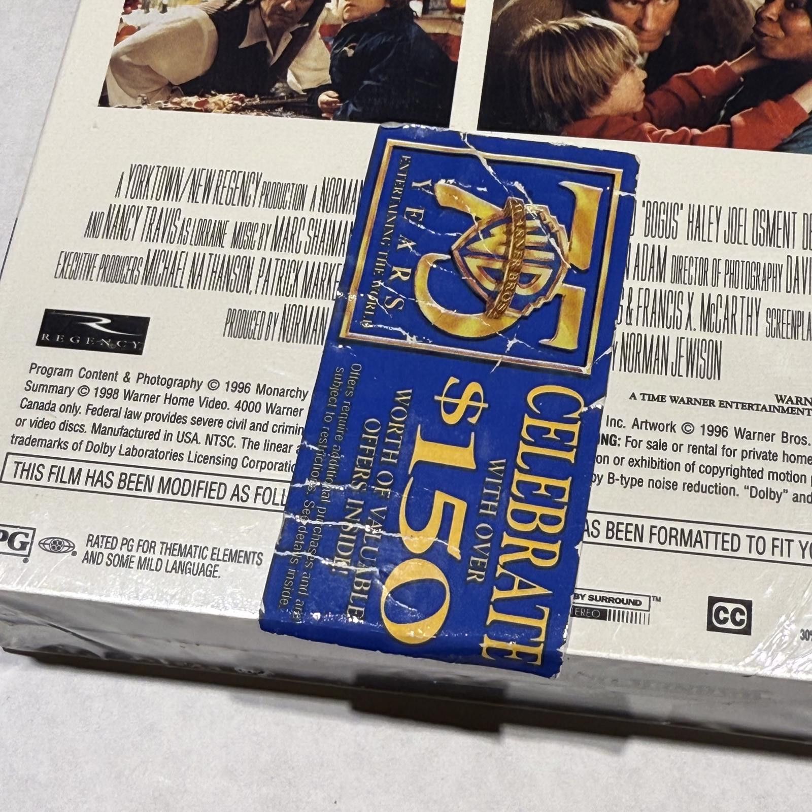 Warner Bros Bogus Whoopi & Depardieu Warner Bros VHS Sealed Rare Size ONE SIZE - 5 Thumbnail