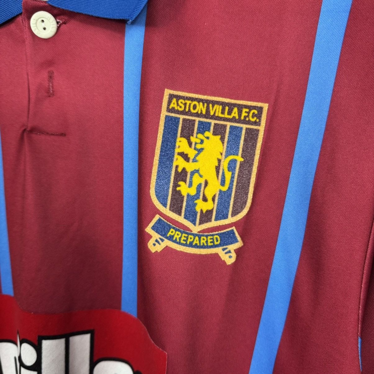 Vintage Aston Villa 90s Muller Blokcore Soccer Jersey Size US L / EU 52-54 / 3 - 5 Thumbnail