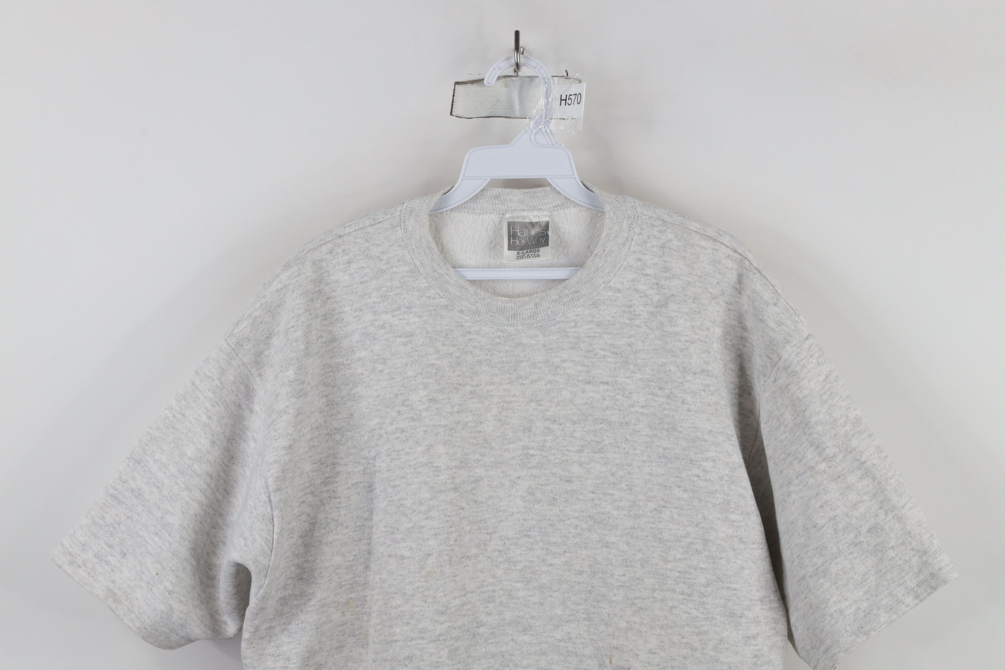 Vintage Vintage 90s Streetwear Short Sleeve Crewneck Sweatshirt USA Size XL / US 12-14 / IT 48-50 - 2 Thumbnail