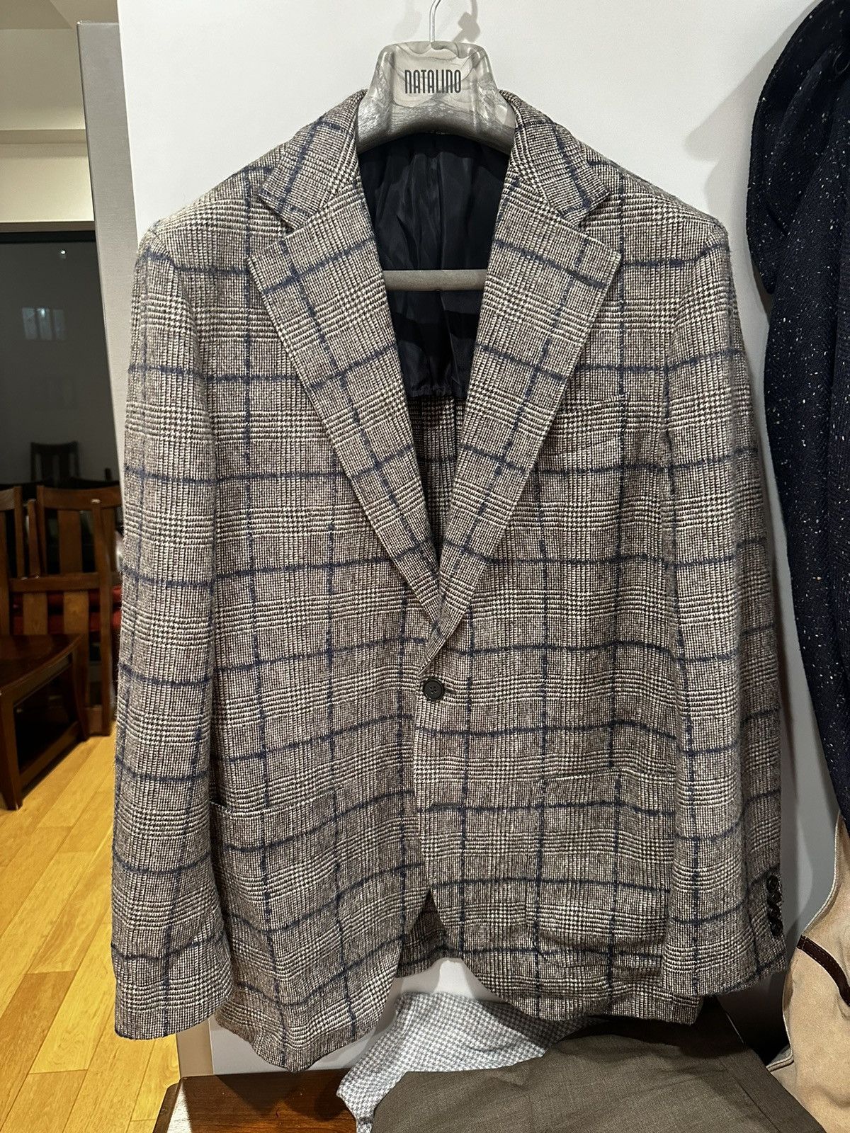 Spier & Mackay - 40/50R - Gray Plaid Check Sportcoat