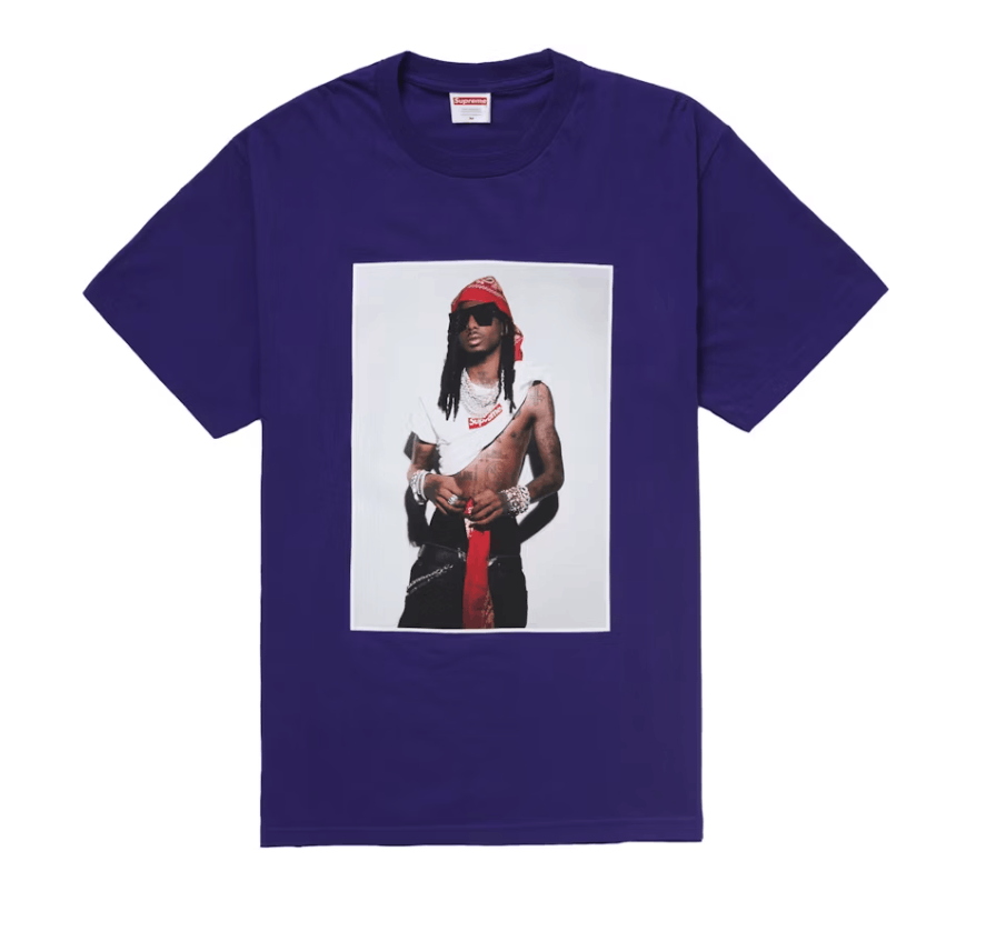 Supreme Supreme Playboi Carti Tee Purple Size M Size US M / EU 48-50 / 2 - 1 Thumbnail