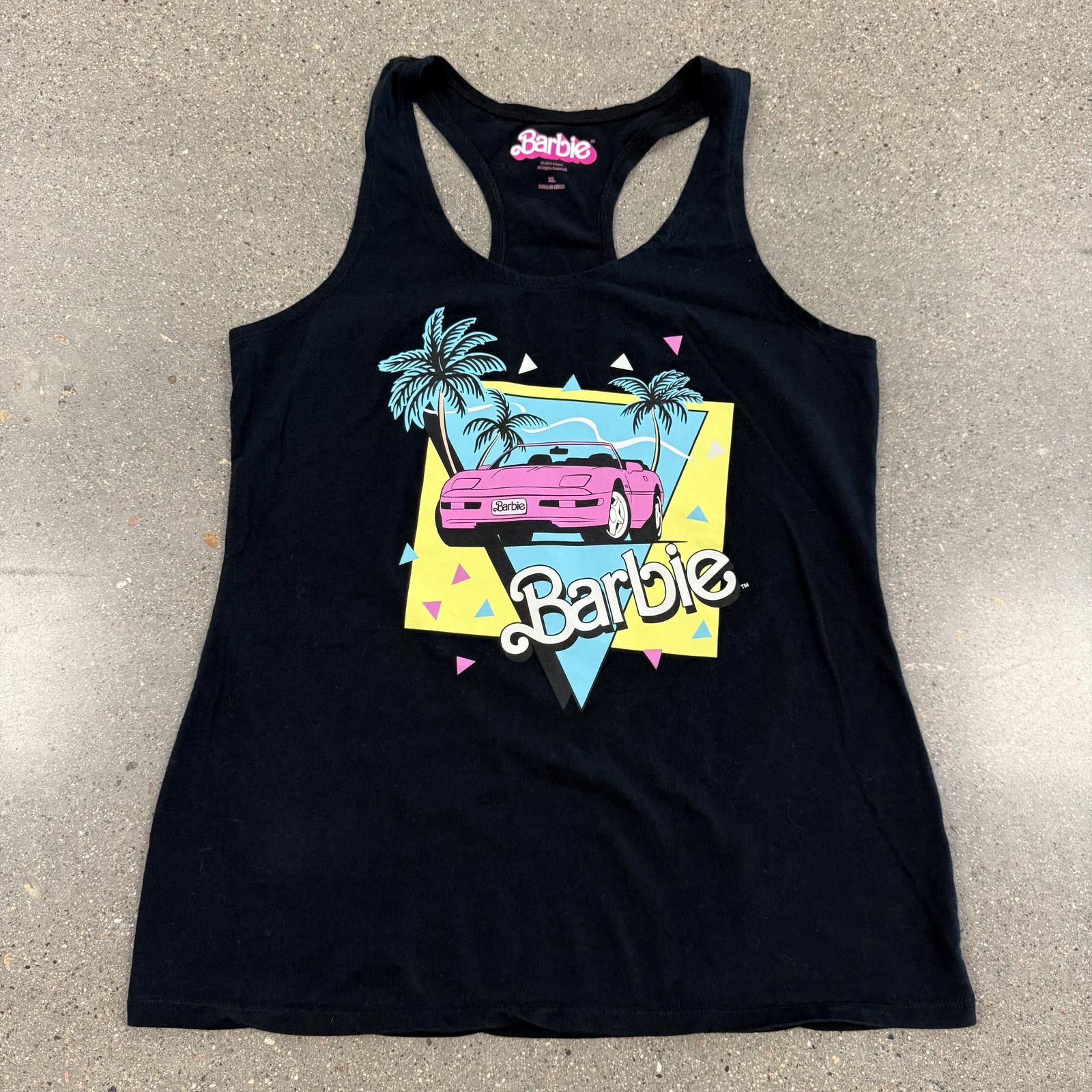 Designer NWOT Women's Barbie 80s Corvette Graphic Tank Top - XL Size XL / US 12-14 / IT 48-50 - 1 Thumbnail