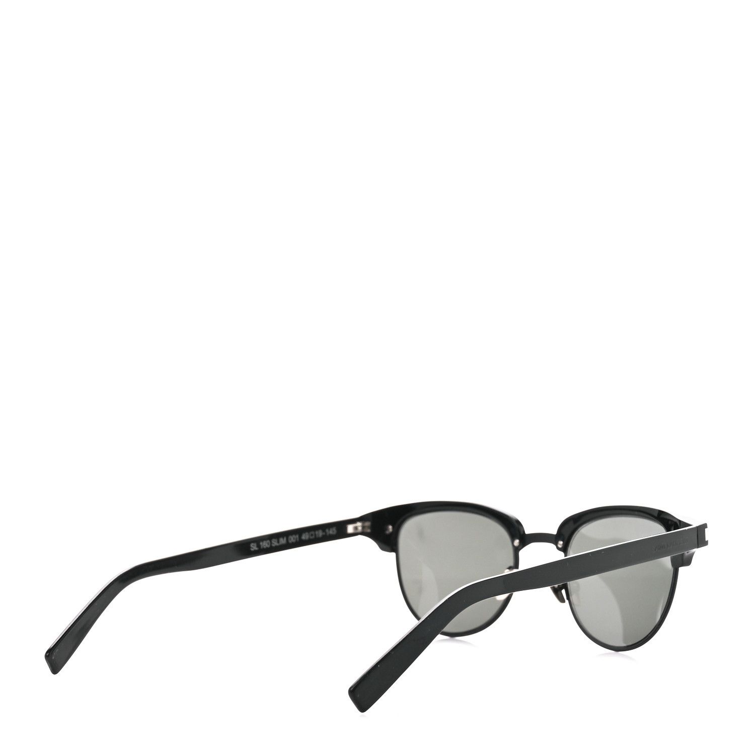 Yves Saint Laurent Yves Saint Laurent - YSL SL 160 001 SLIM Sunglasses Black Size ONE SIZE - 2 Thumbnail