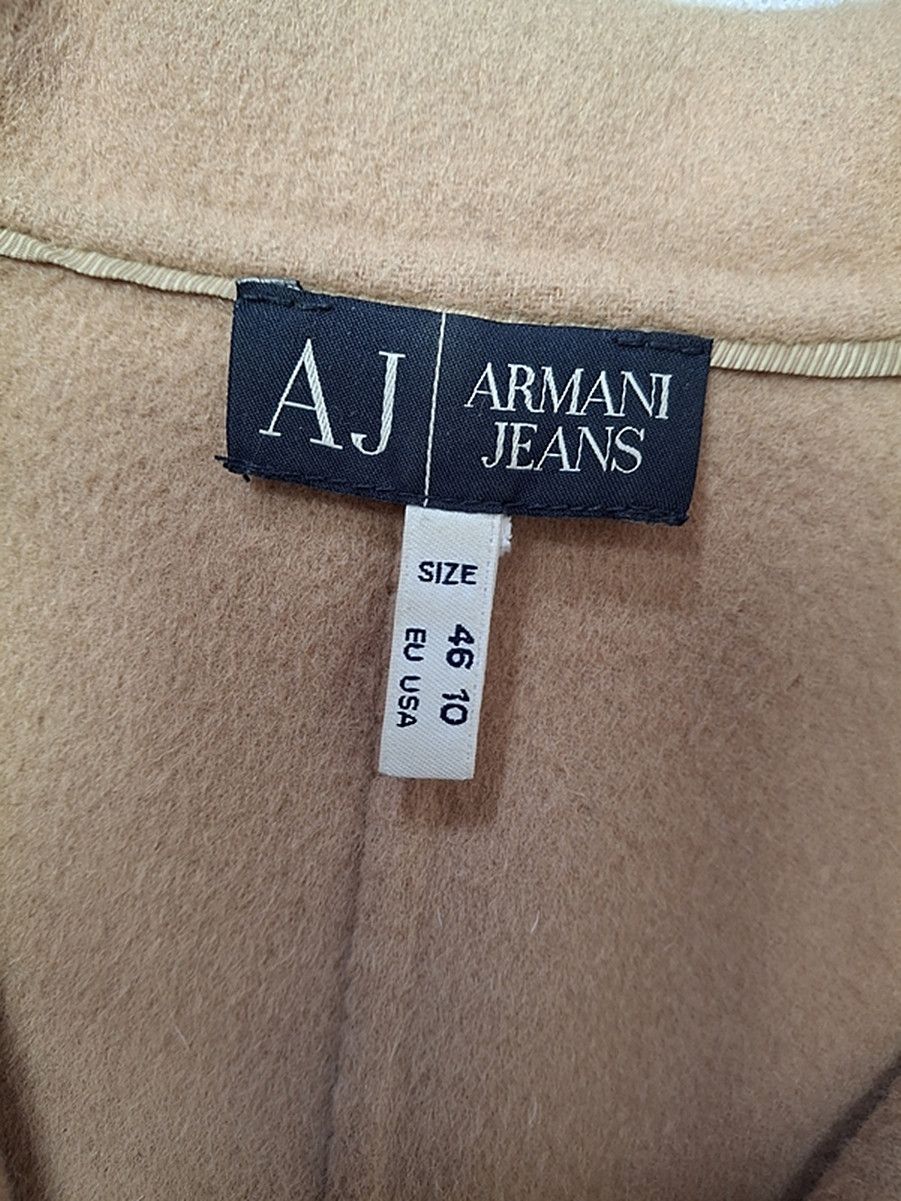 Armani Armani Jeans Wool Women's Camel Coat 46 Size XL / US 12-14 / IT 48-50 - 11 Thumbnail