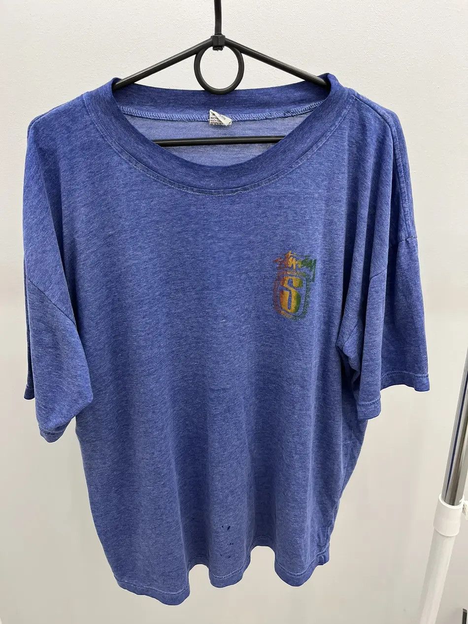 Stussy Vintage 90s Stussy Irie Roots Rasta T-Shirt Tee Size US L / EU 52-54 / 3 - 1 Thumbnail