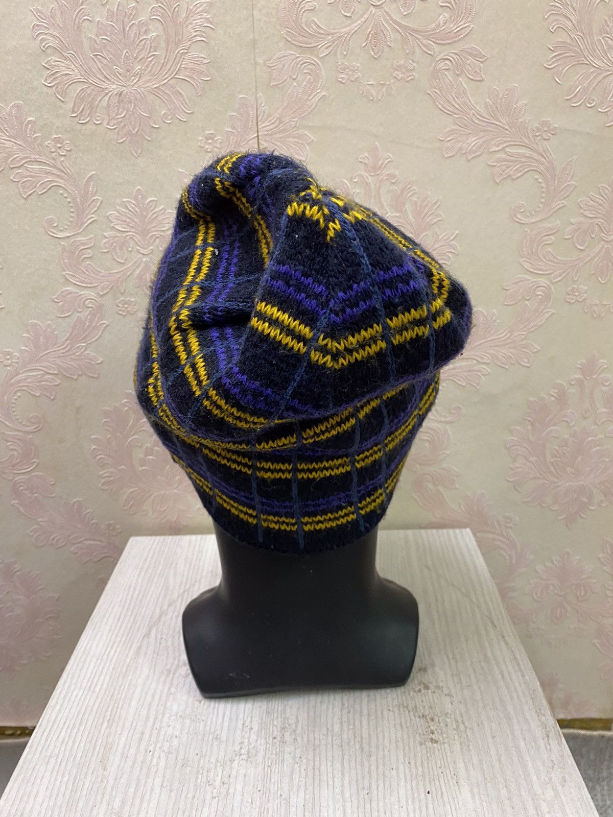 Japanese Brand × Kapital × Vintage Japanese Brand Rare Design Stripe Beanie Hat Size ONE SIZE - 4 Thumbnail