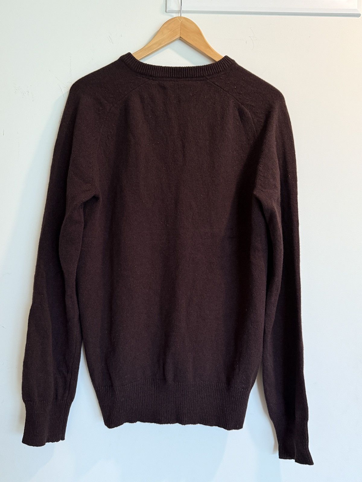 Original Penguin Penguin Lambswool V-Neck Embroidered Sweater Size US M / EU 48-50 / 2 - 2 Thumbnail