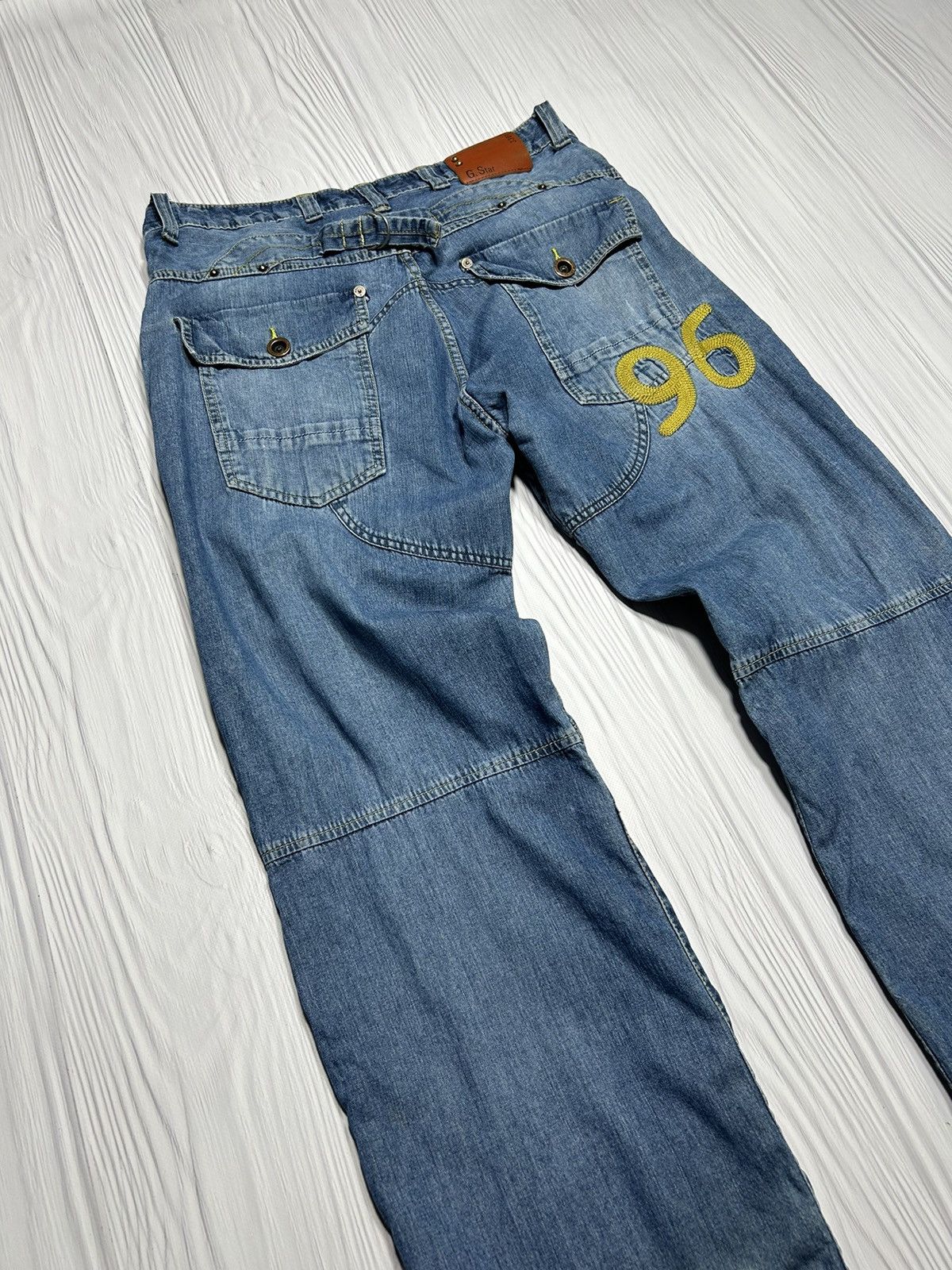 G-Star Vintage Y2K G-Star Raw 96 Embroidered Logo Denim Pants Size US 34 / EU 50 - 3 Thumbnail
