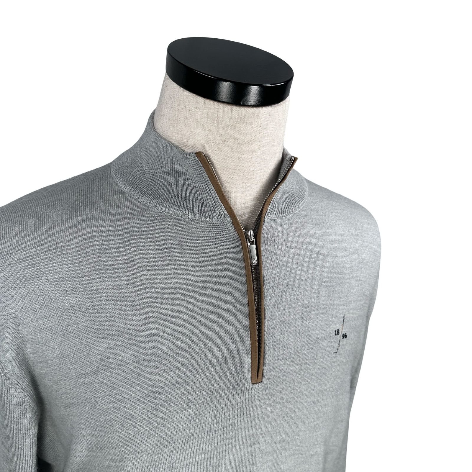 Peter Millar Peter Millar Sweater Men M Gray Golf Course Merino Lyocell Size US M / EU 48-50 / 2 - 2 Thumbnail