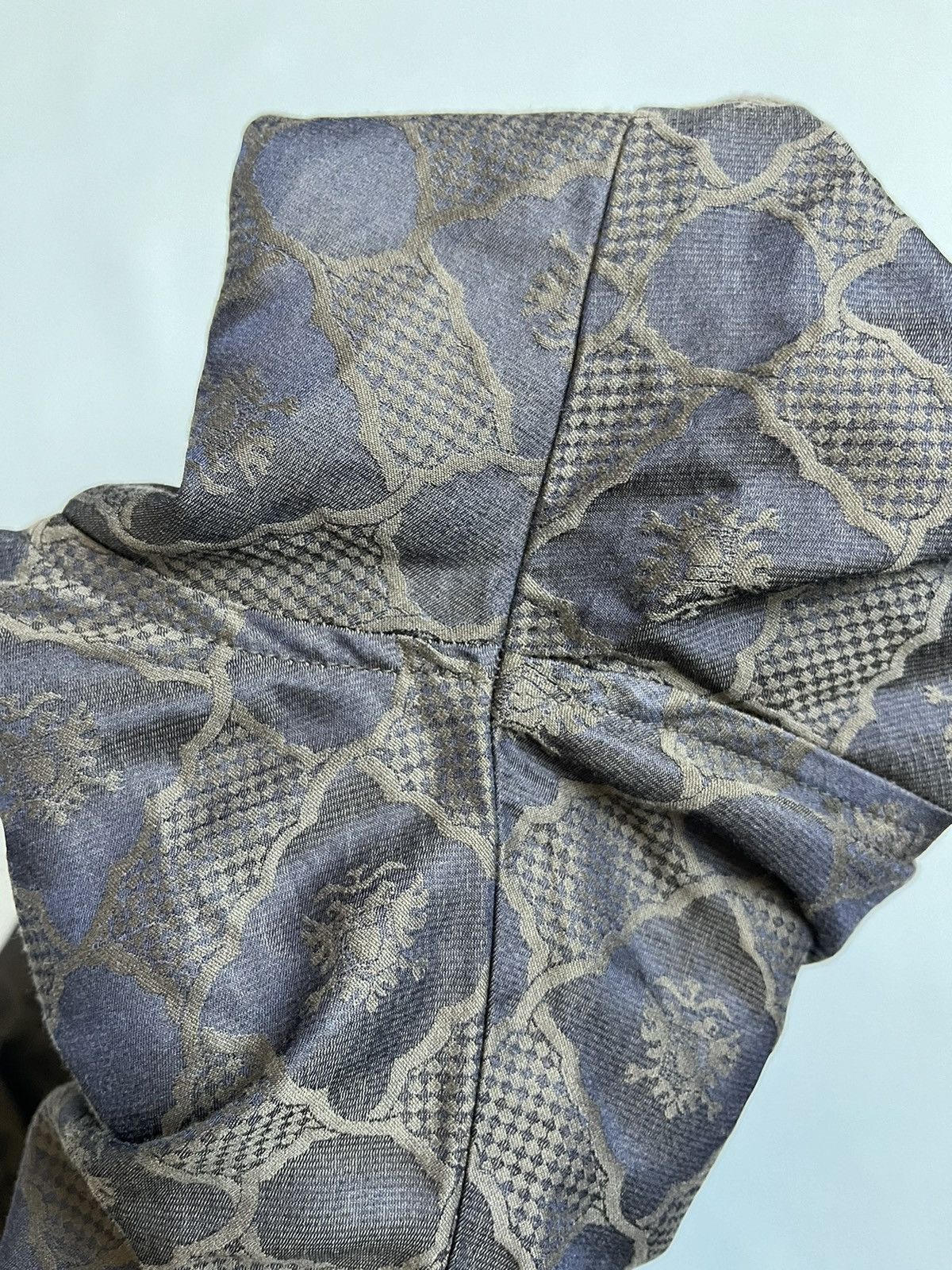 Versus Versace Versace Versus Unisex Brown Silk Monogram Button Up Shirt Size US L / EU 52-54 / 3 - 12 Thumbnail