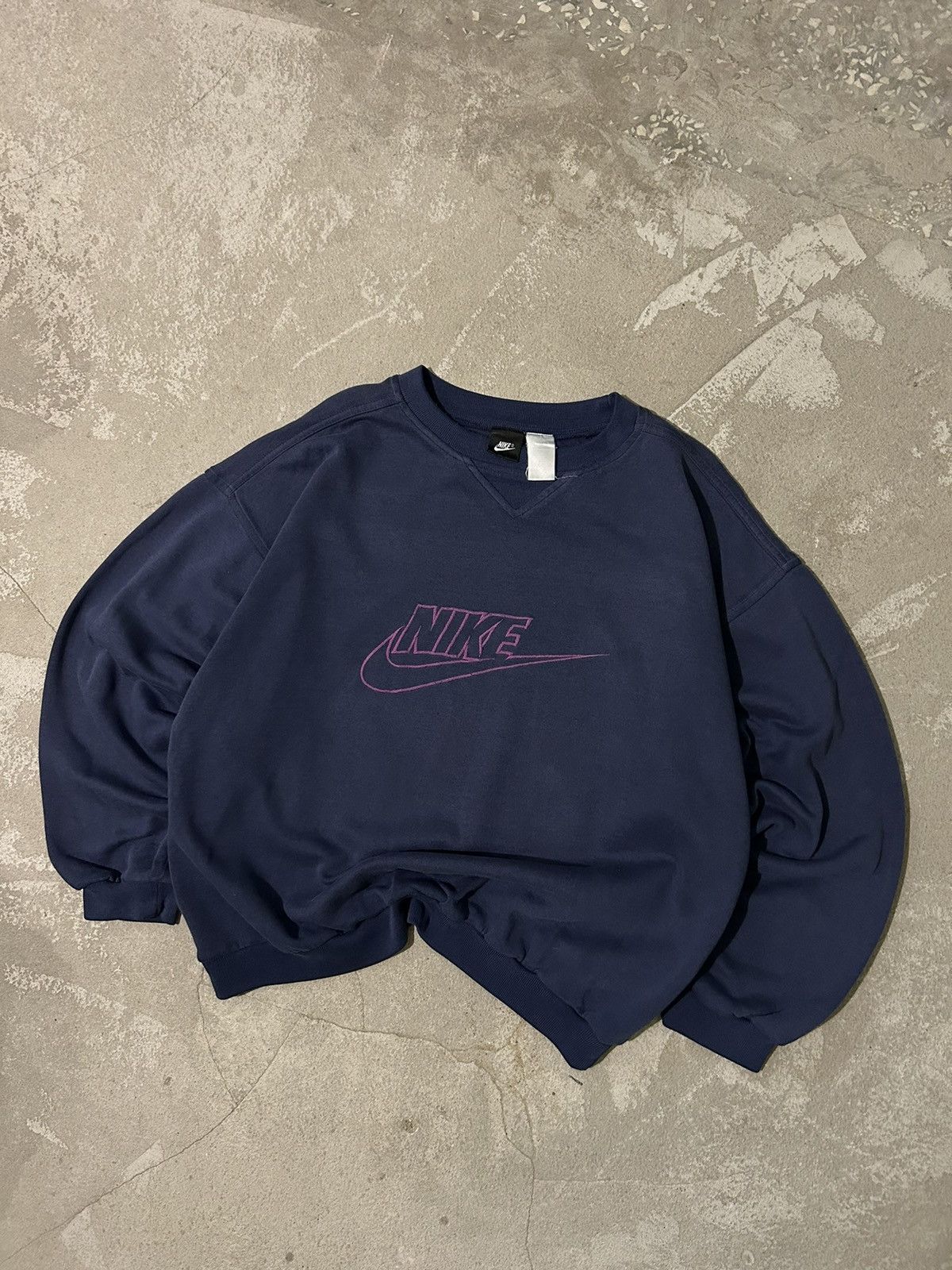Nike × Vintage Nike Central Swoosh Retro Vintage Boxy 90s Size US L / EU 52-54 / 3 - 1 Thumbnail