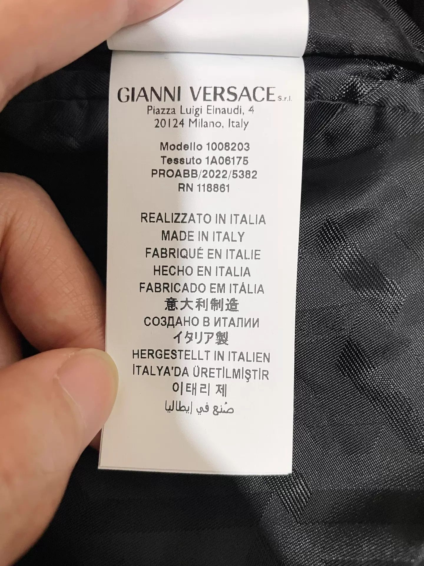 Versace Versace Baroque Check Wool Silk Tailored Blazer Size 50 (L) Size US M / EU 48-50 / 2 - 8 Thumbnail