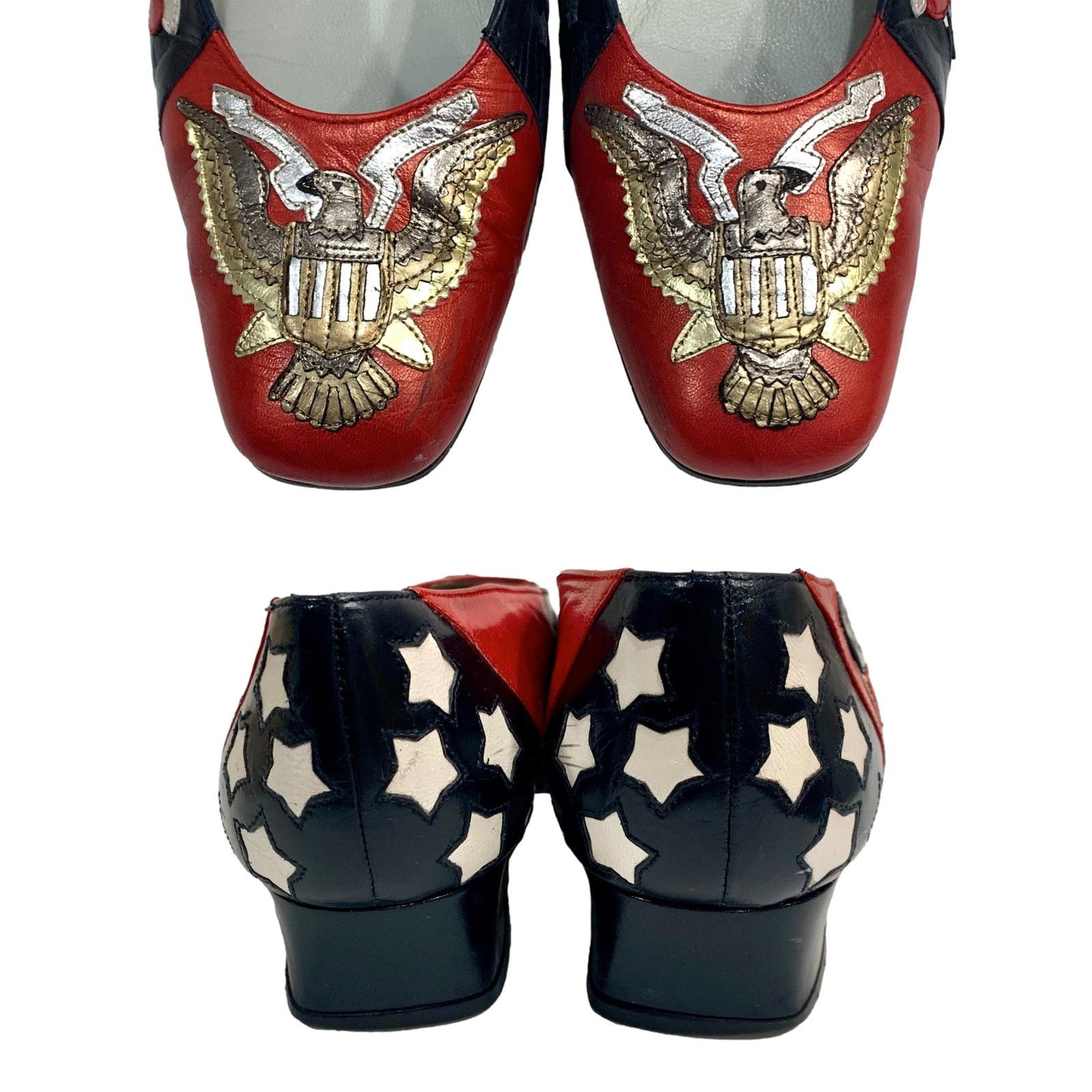Genuine Leather × Vintage Vintage Margaret Jerrold USA Theme Shoes | 7.5 M Size US 7.5 / IT 37.5 - 3 Thumbnail