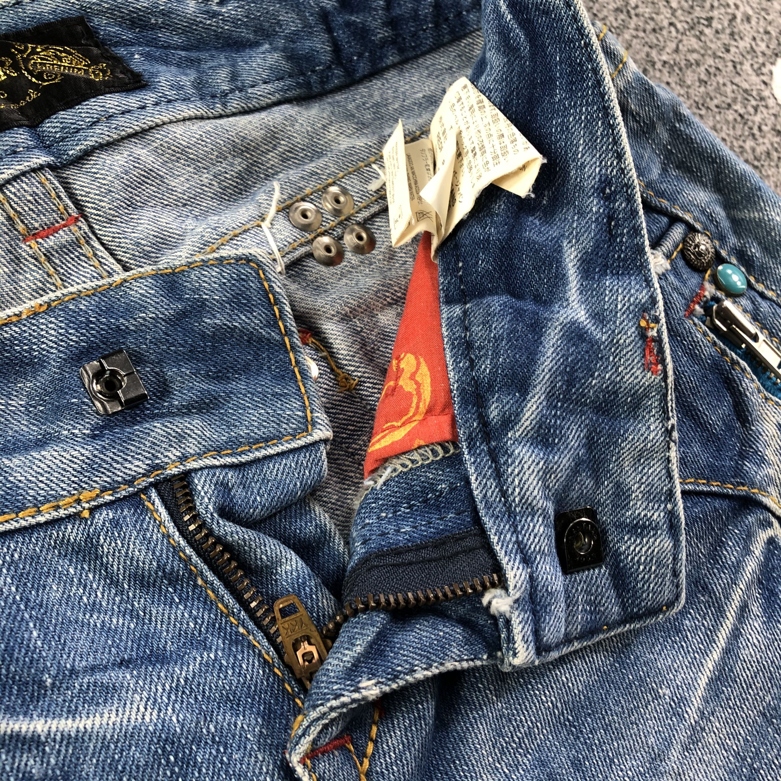 Japanese Brand Japanese Brand Red Pepper Denim Blue Flare Denim KJ1798 Size 29" - 8 Thumbnail