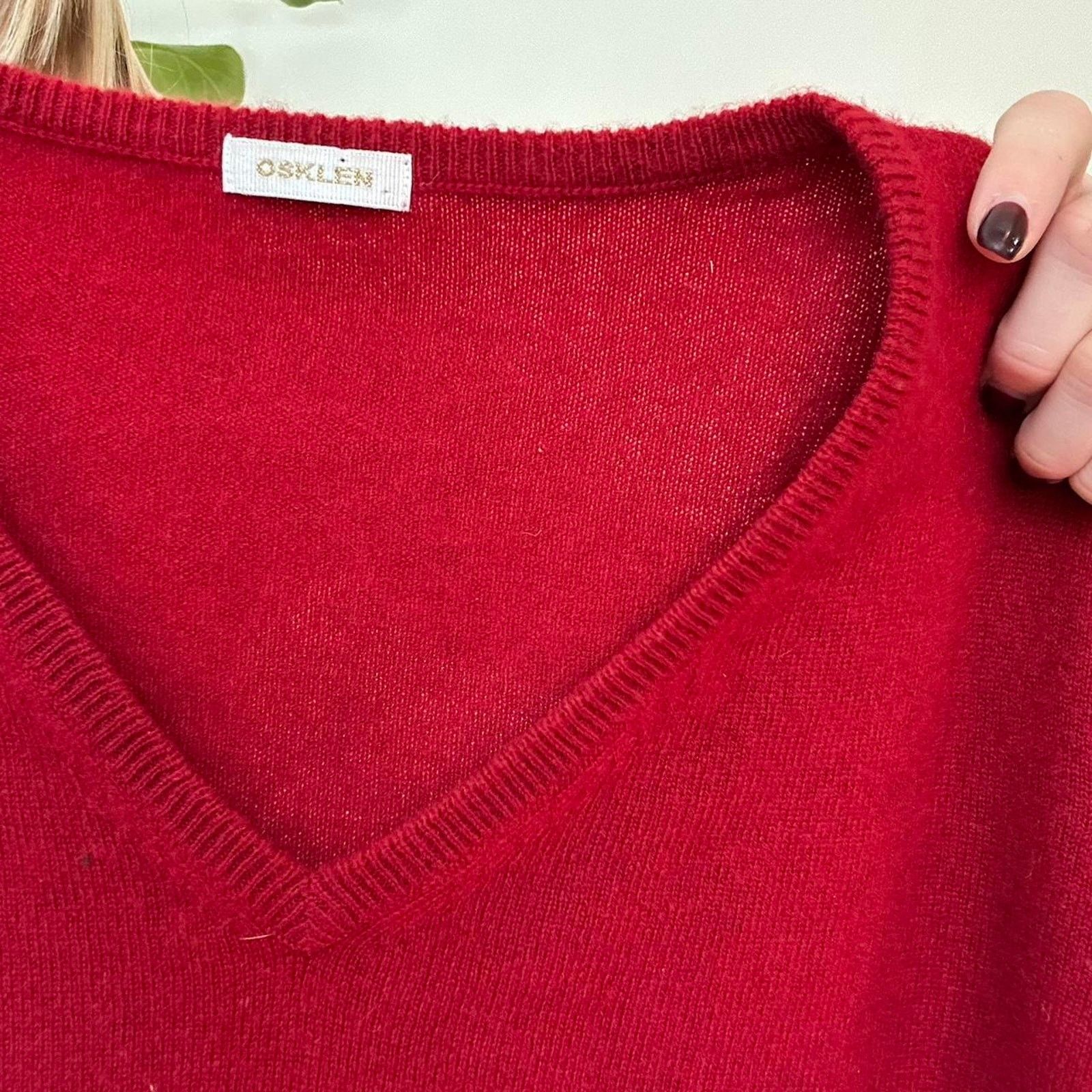 Osklen Red Cashmere Osklen Sweater Size S / US 4 / IT 40 - 2 Thumbnail