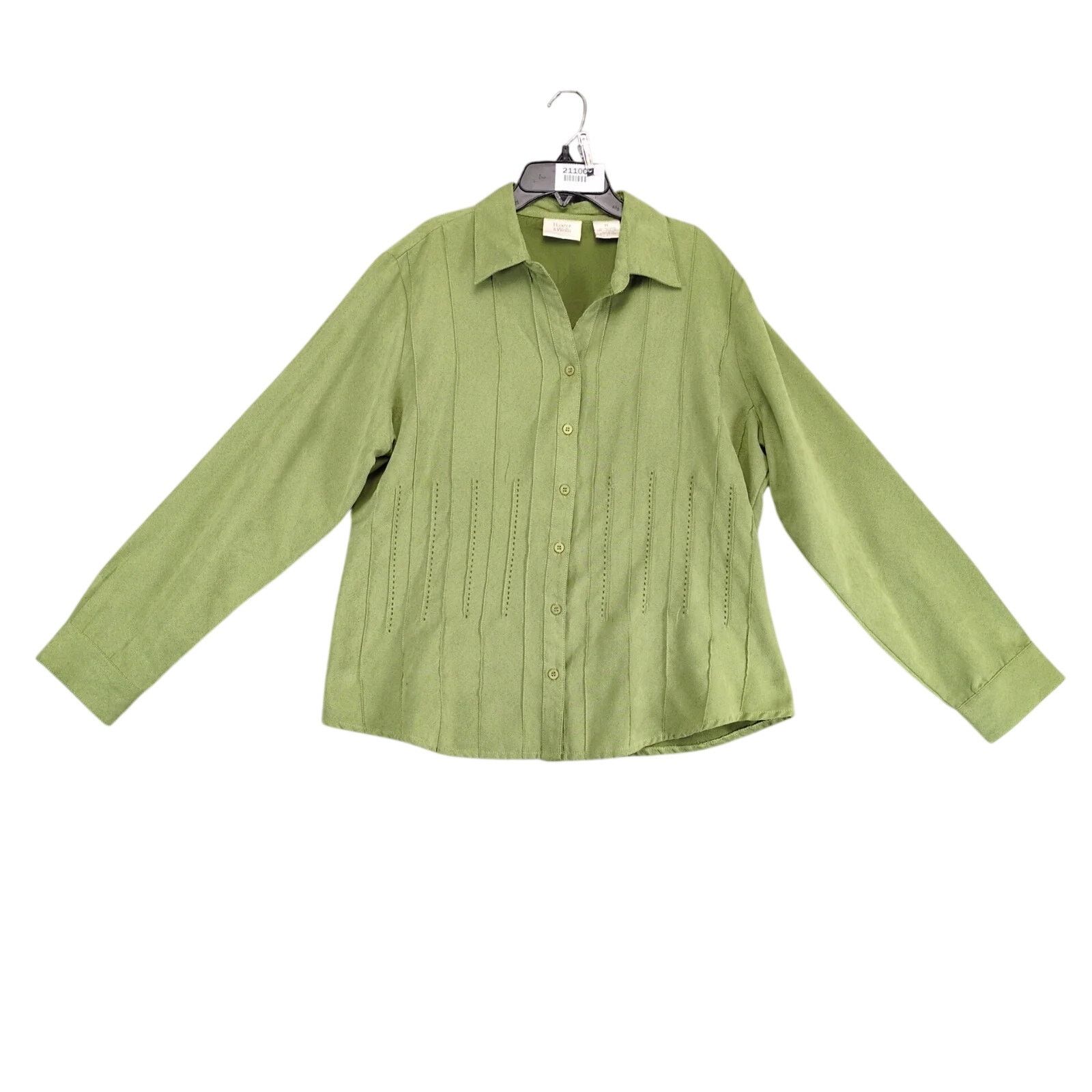 Vintage Baxter & Wells Faux Suede Button Up Shirt Pintuck Pleats XL Size XL / US 12-14 / IT 48-50 - 1 Thumbnail