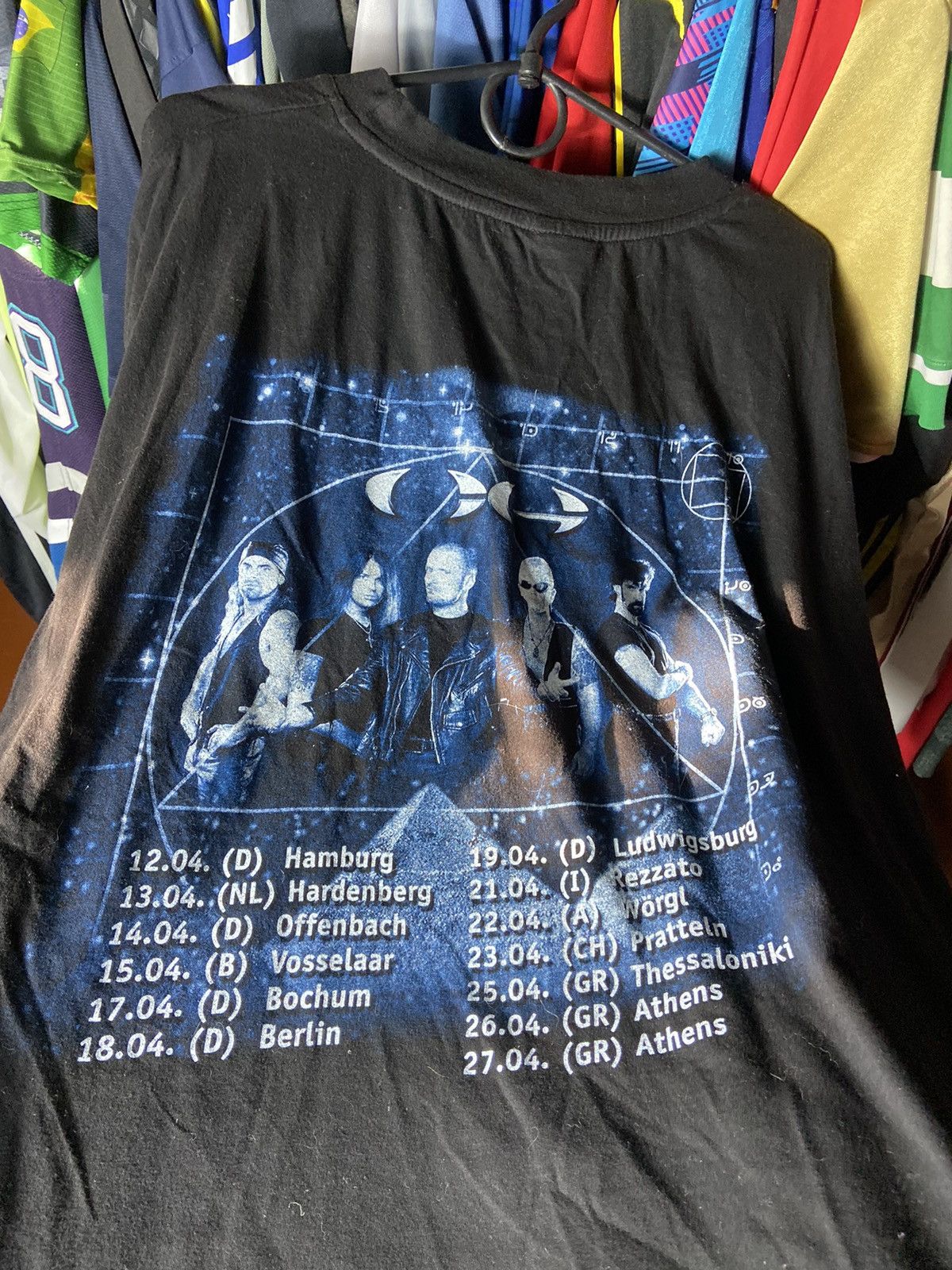 Band Tees × Vintage CRIMSON GLORY ASTRONOMICA VINTAGE FADED 00s TOUR T-SHIRT Size US XL / EU 56 / 4 - 4 Thumbnail