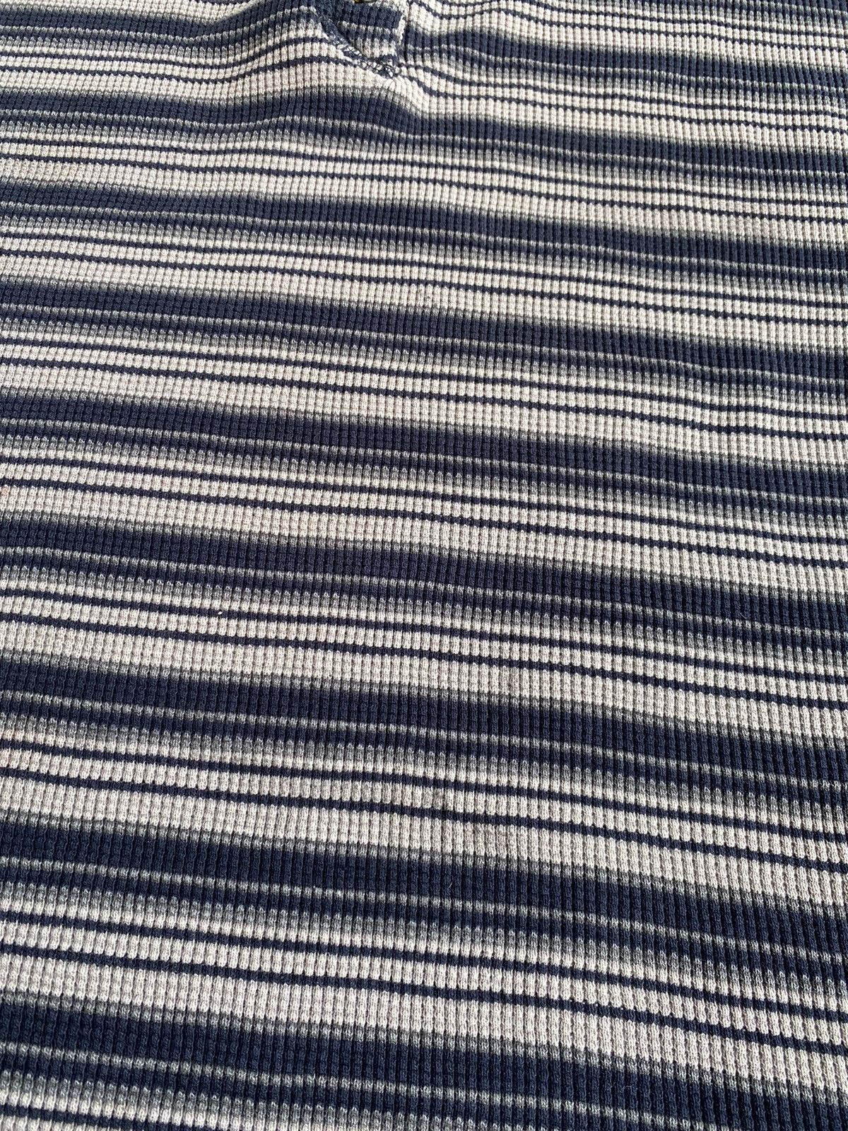Coogi × Vintage Vintage Y2K Montana Blue Grunge Stripe Thermal Shirt Size US L / EU 52-54 / 3 - 10 Thumbnail