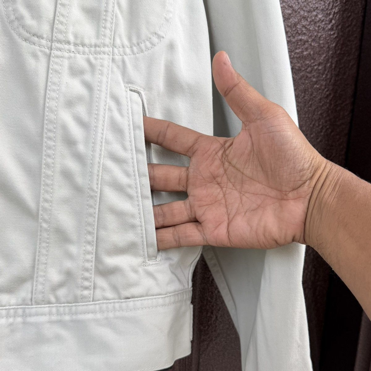 Lee Vintage Lee Westerner Jacket Cream Denim Western Trucker Size US M / EU 48-50 / 2 - 7 Thumbnail