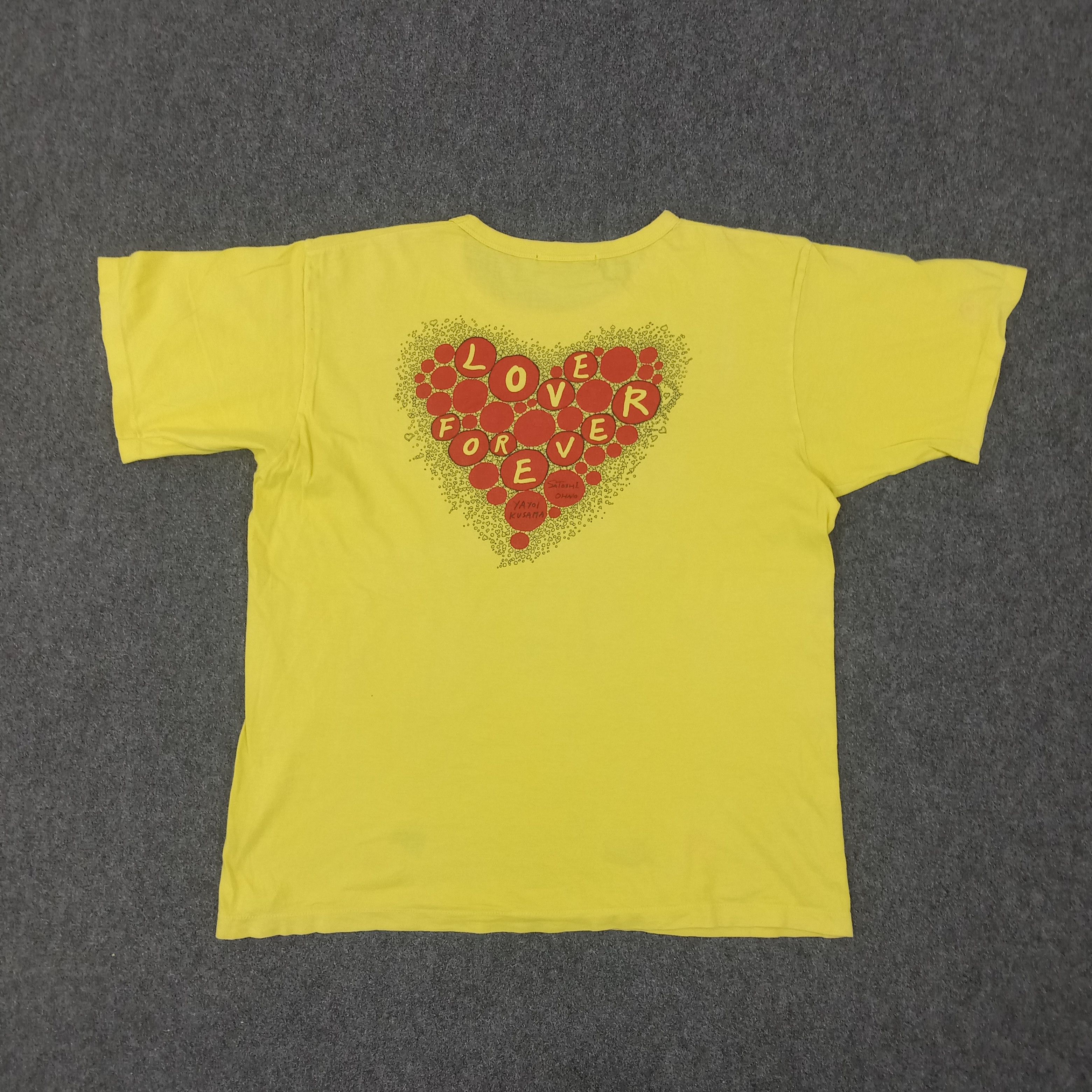 Japanese Brand × Vintage × Yayoi Kusama Yayoi Kusama X Satoshi Oh no Japanese Art Tshirt Size US XL / EU 56 / 4 - 5 Thumbnail