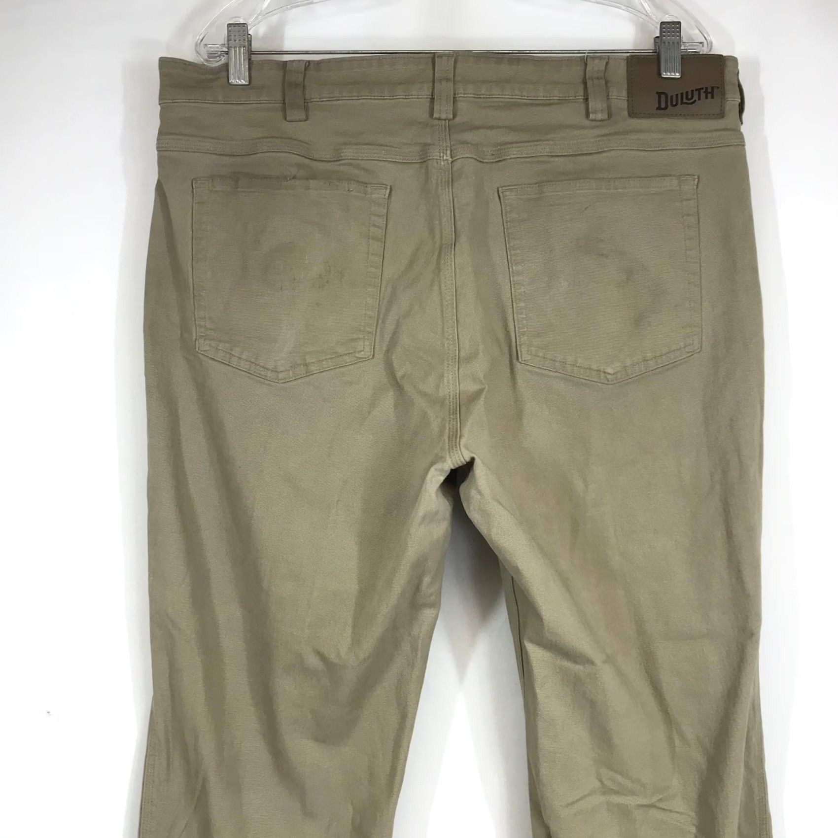 Duluth Trading Company Duluth Trading Co Work Pants Khaki Tan Mens 38x30 Flex Fire Hose Relaxed Fit Size US 38 / EU 54 - 5 Thumbnail