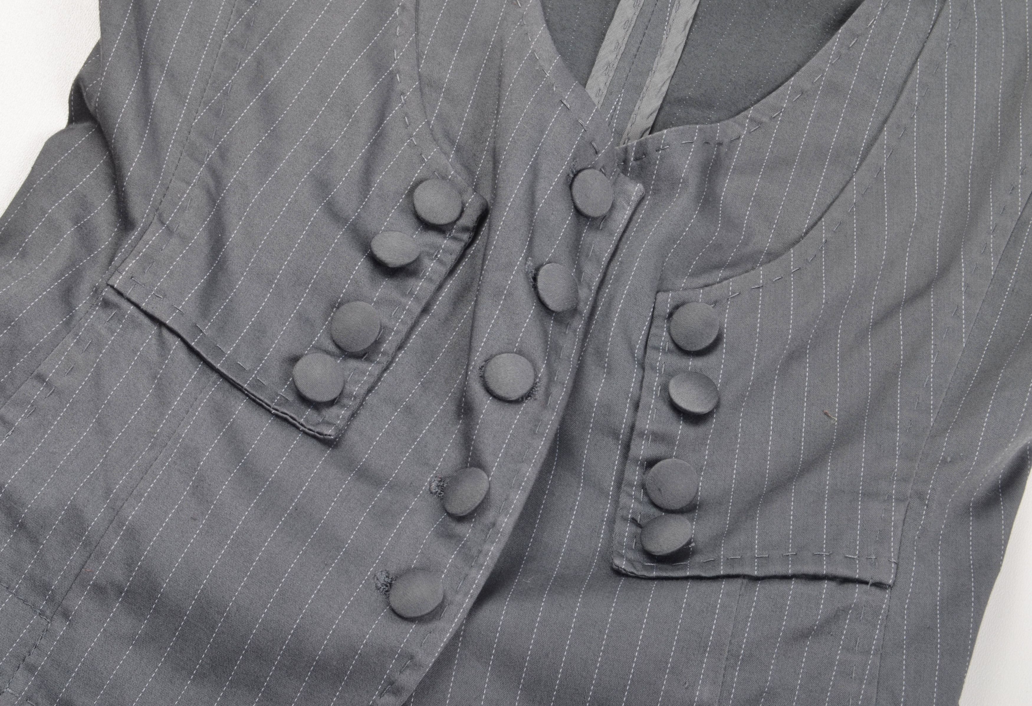 Sisley Vintage Sisley Y2K Officecore Striped Vest Top Size S / US 4 / IT 40 - 6 Thumbnail