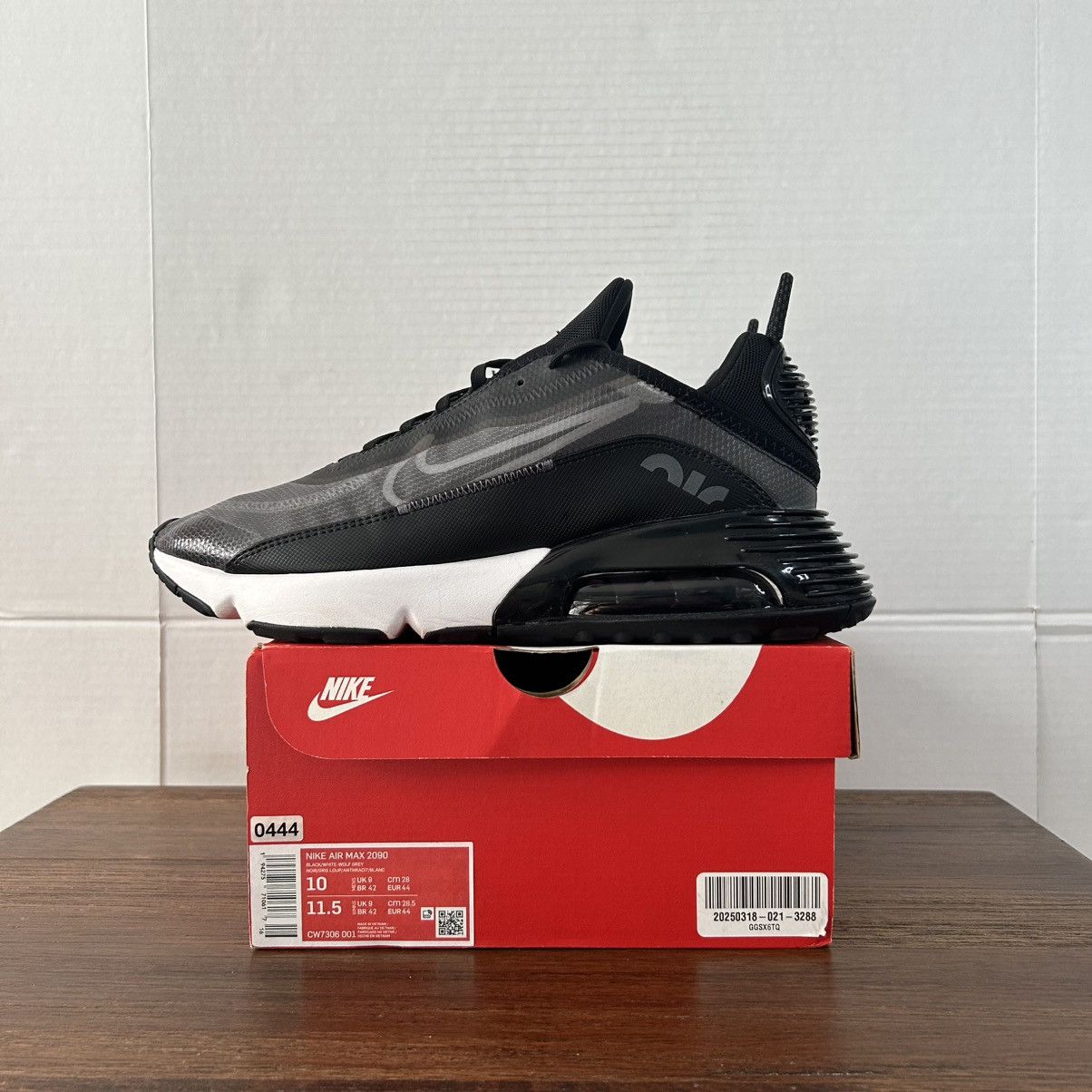 Nike Nike Air Max 2090 Black Wolf Grey Anthracite Size M10/W11.5 Size US 10 / EU 43 - 2 Thumbnail