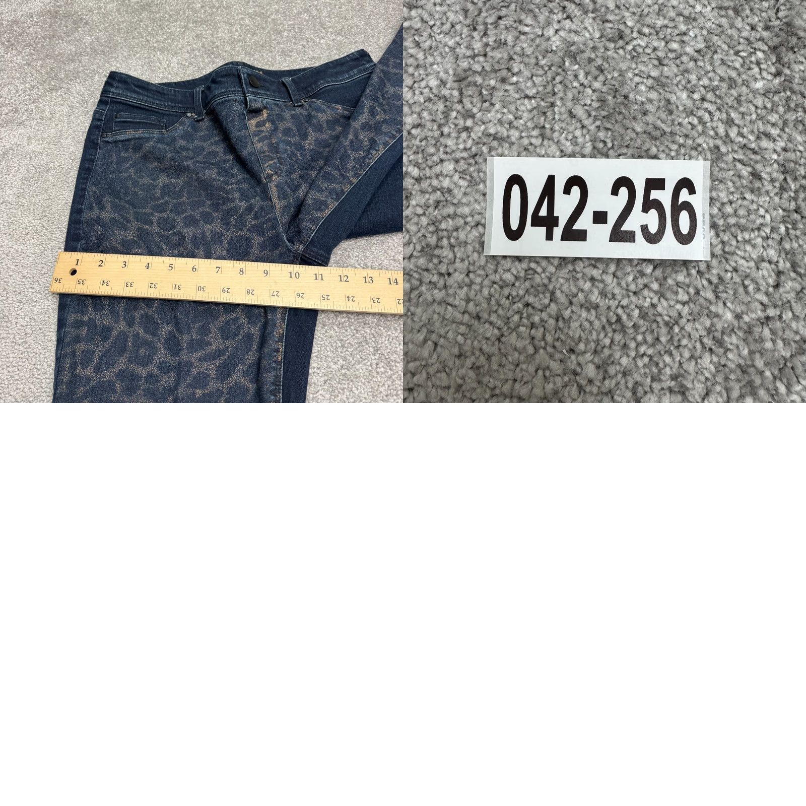 Vintage Chico's Platinum Leopard Slim Straight Denim Jeans Womens Blue 34x29 5-Pocket Stretch City Grunge Streetwear Vintage No Size 25" / US 0 / IT 36 - 10 Thumbnail