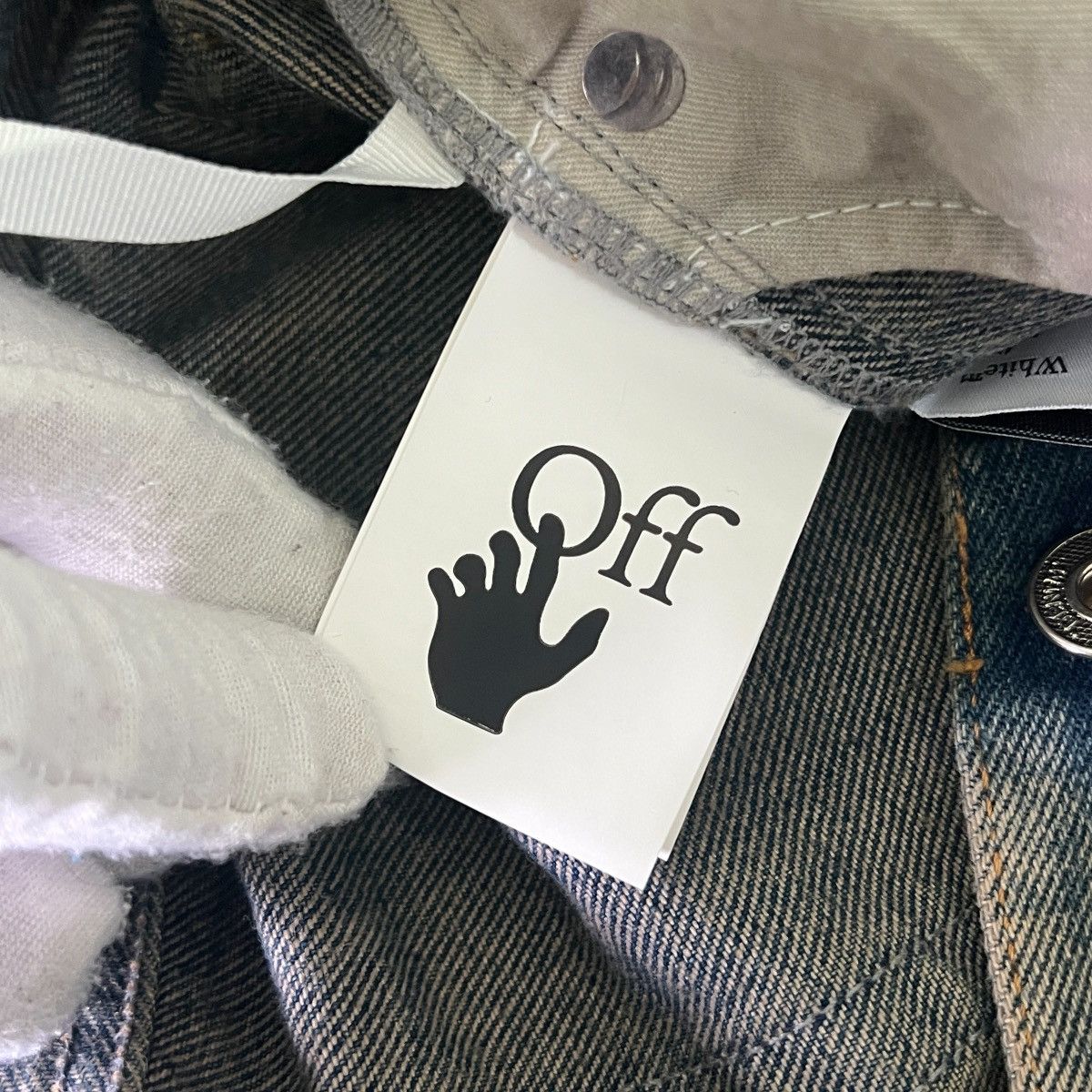 Off-White OFF-WHITE™ Diag Multi Logo Relax Slim Patchwork Denim Pants Size US 34 / EU 50 - 8 Thumbnail