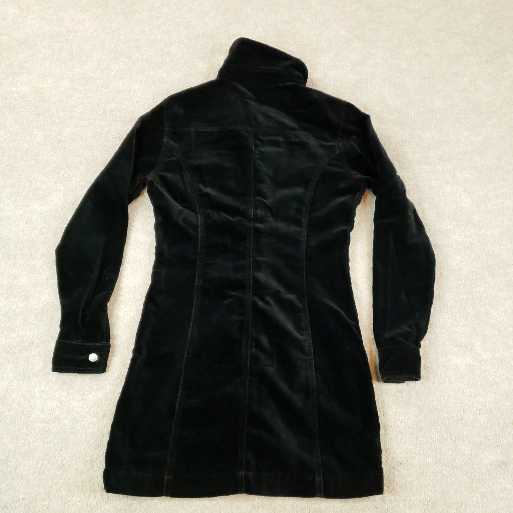 Gap Gap Velvet V-Neck Shift Dress Womens Black Knee Length Size 1 Size XS / US 0-2 / IT 36-38 - 6 Thumbnail