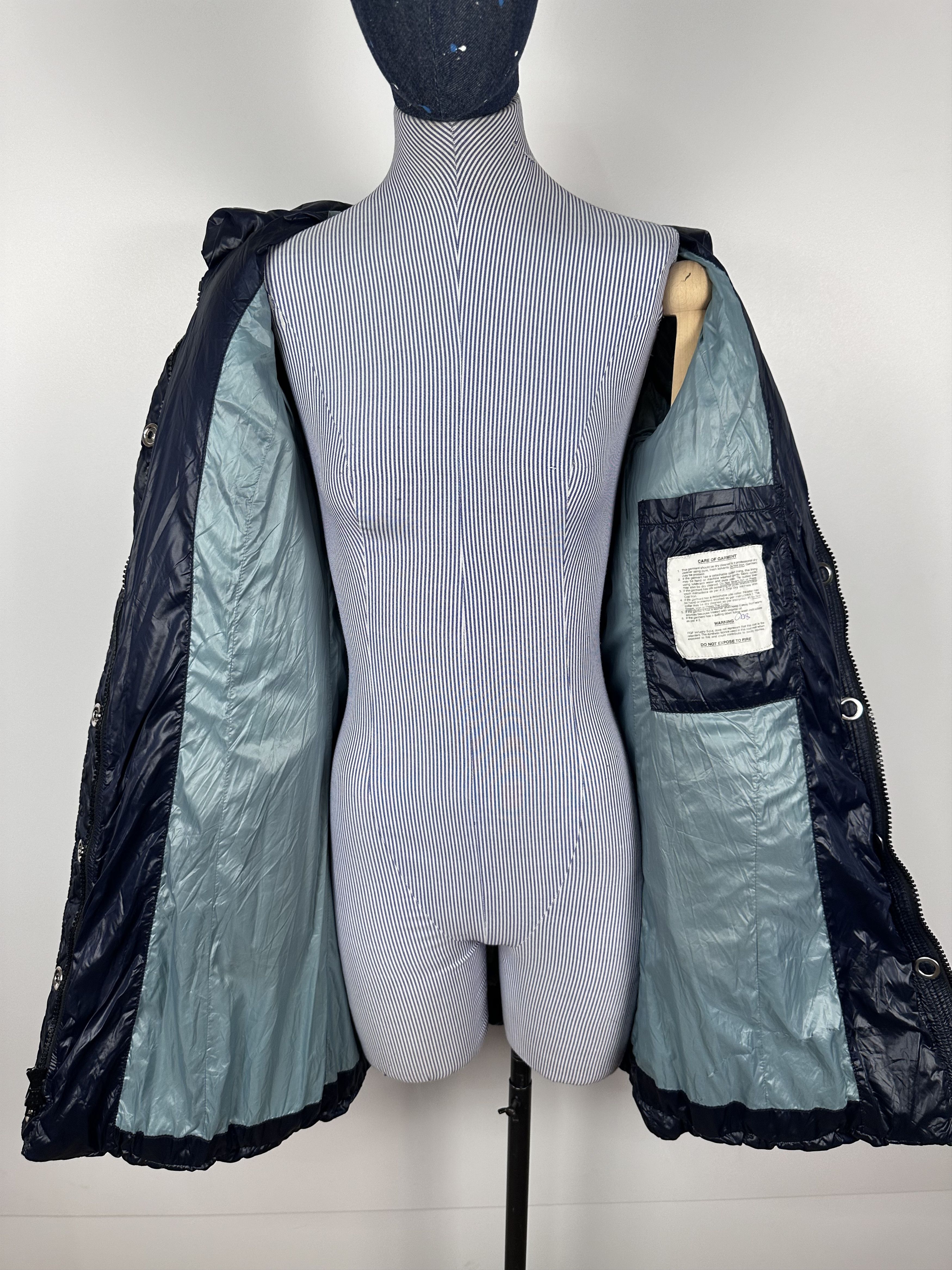 Bluer Denim BLAUER Blue Padded Down Puffer Jacket Long Womens Size S Size S / US 4 / IT 40 - 9 Thumbnail