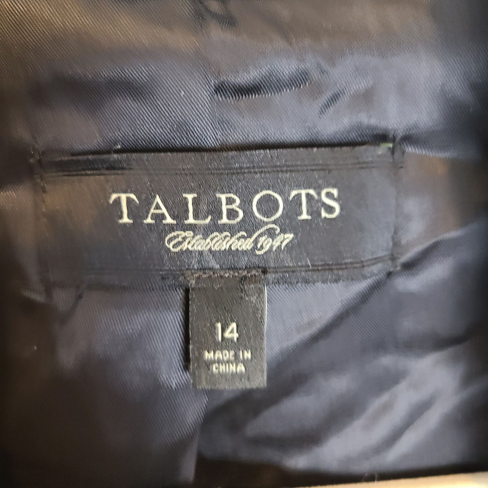 Robert Talbott Talbots Womens Wool Tweed Blazer Sz 14 Classic Dark Academia Size XL / US 12-14 / IT 48-50 - 6 Thumbnail