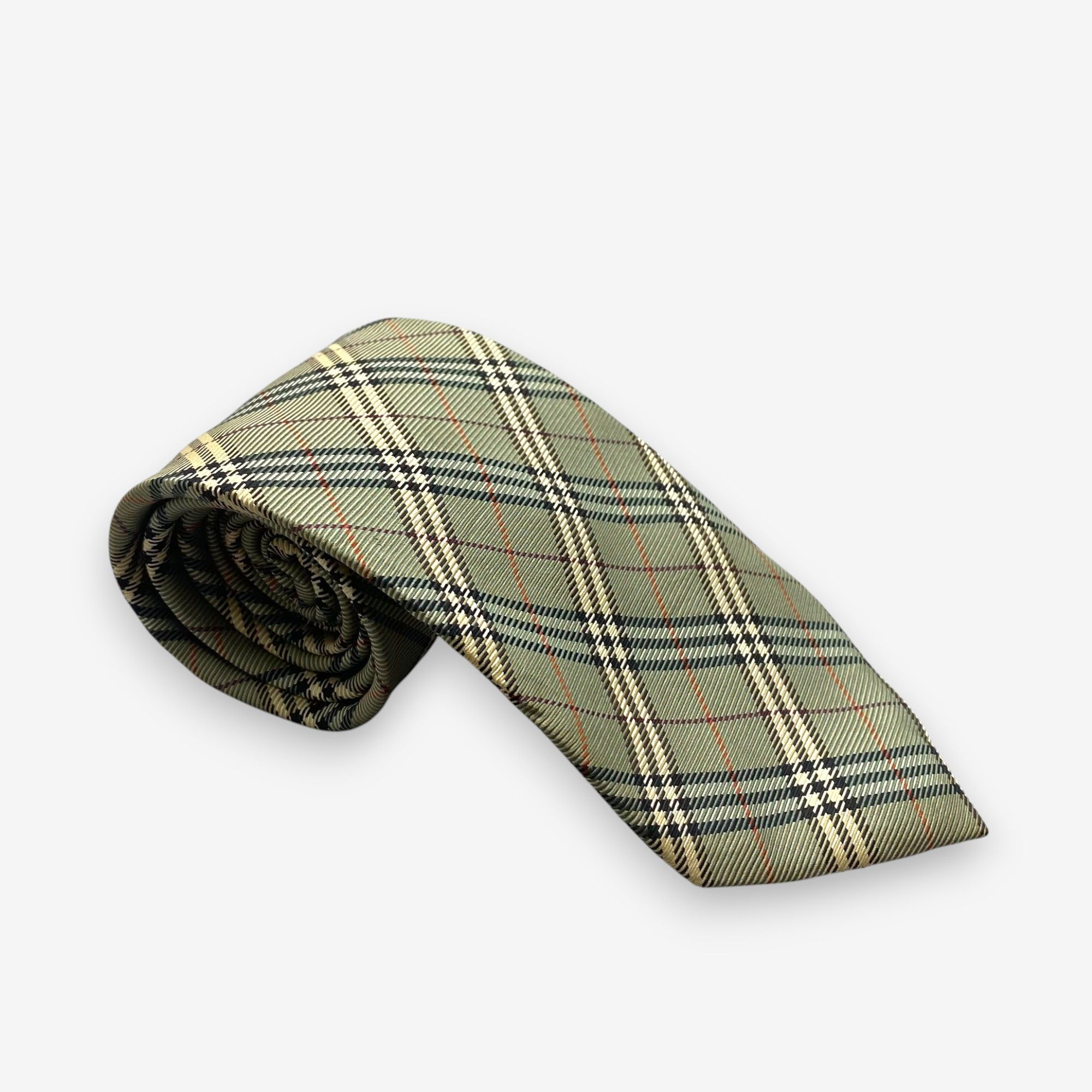 Burberry Vintage Burberry SILK Necktie Cravate Pure Silk Neck Tie Size ONE SIZE - 1 Thumbnail