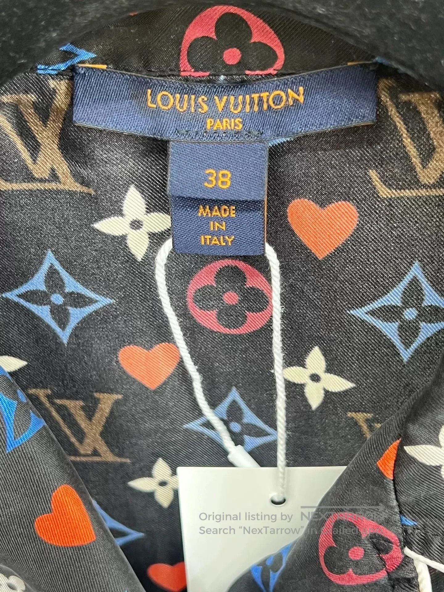 Louis Vuitton LV Monogram Silk Shirt Size 38. Size S / US 4 / IT 40 - 3 Thumbnail