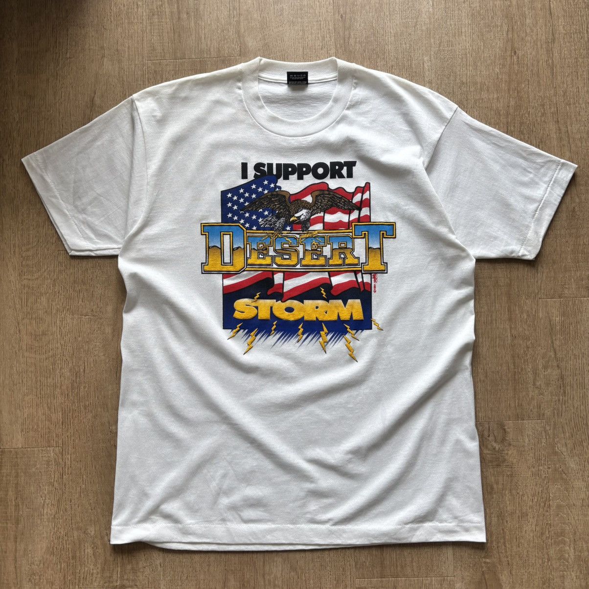 Vintage Vintage Single Stitch Desert Storm Tee Size US XL / EU 56 / 4 - 1 Thumbnail