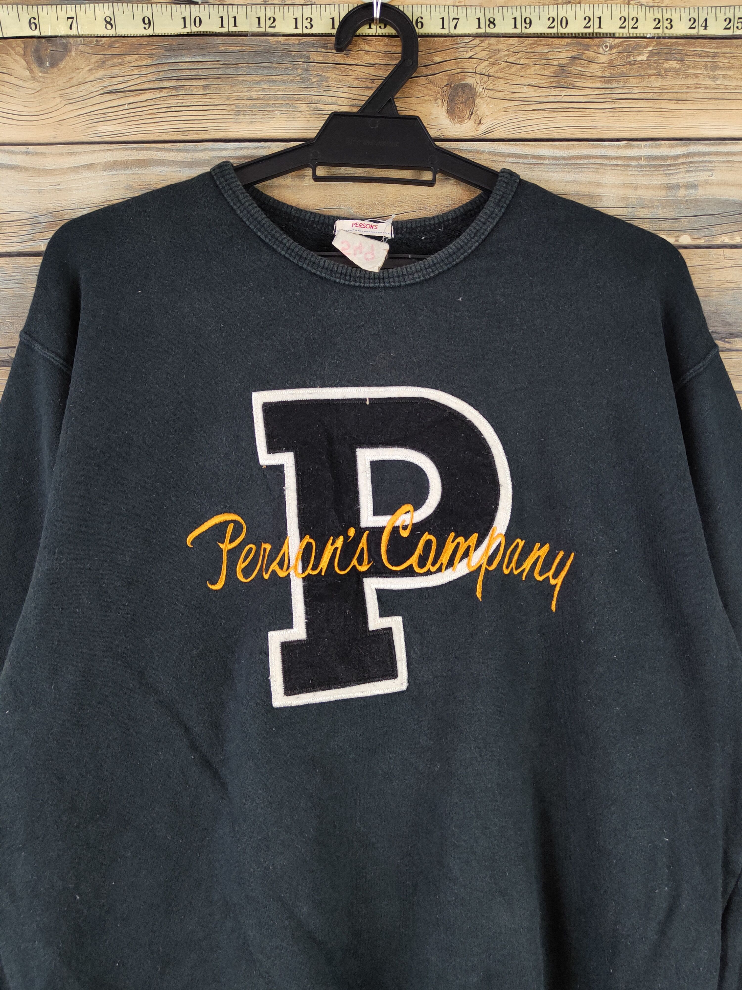 PERSON'S DL Person's Black Sweatshirts Vintage #549 Size US L / EU 52-54 / 3 - 2 Thumbnail