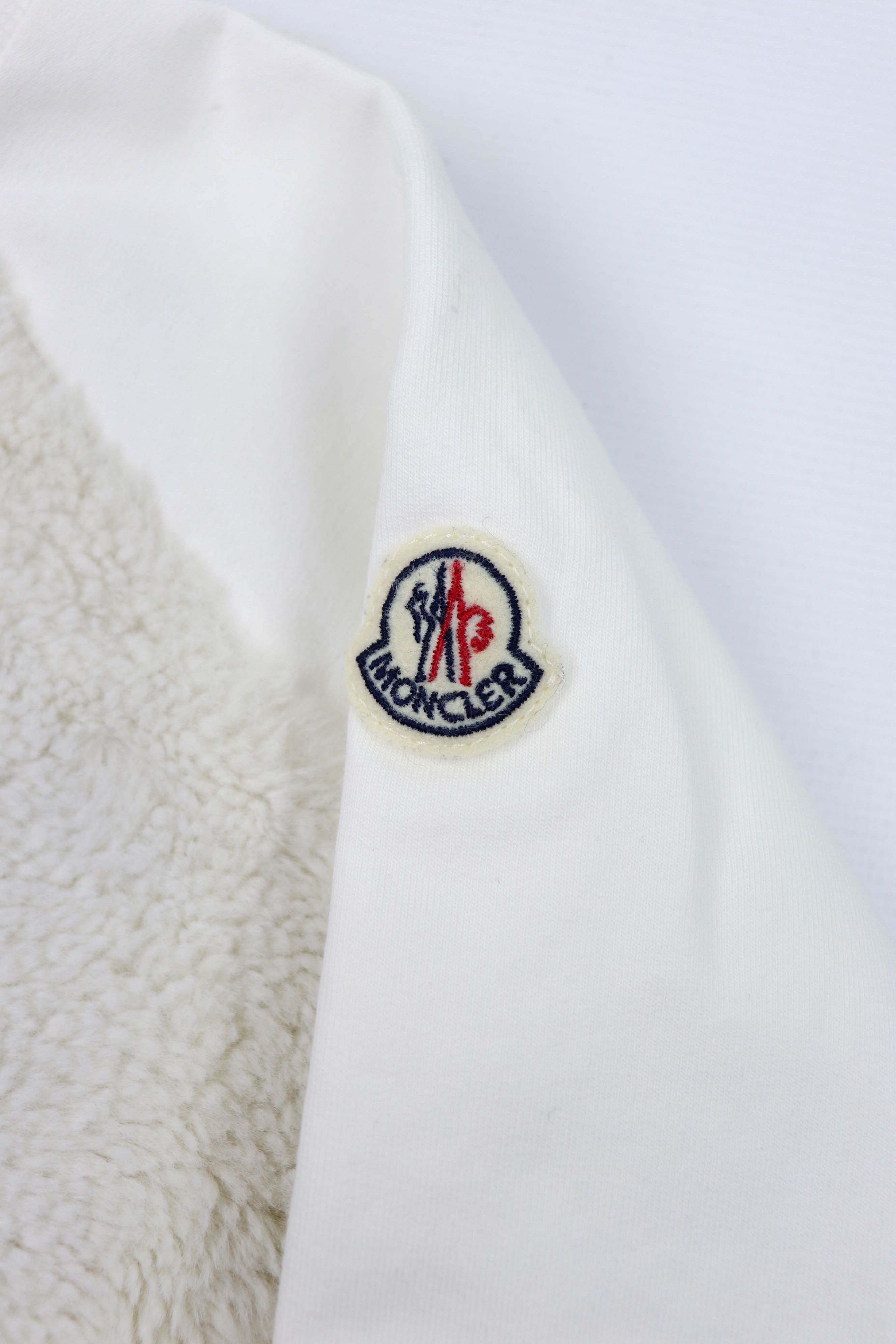 Moncler Moncler Girls Kids Faux Fur Front White Cotton Long Sleeve Size XXS / US 00 / IT 34 - 6 Thumbnail