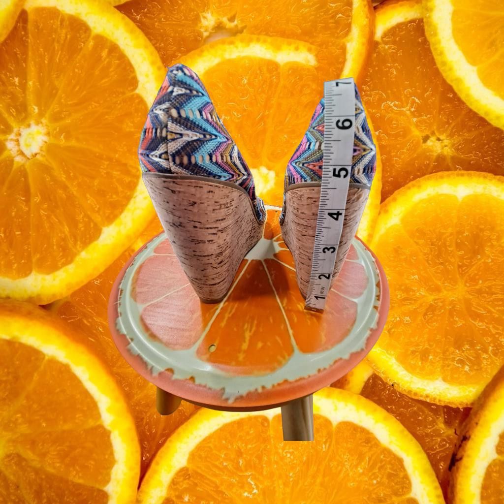 Nine West Nine West Colorful Wedge High Heels Size 8 Size ONE SIZE - 8 Thumbnail